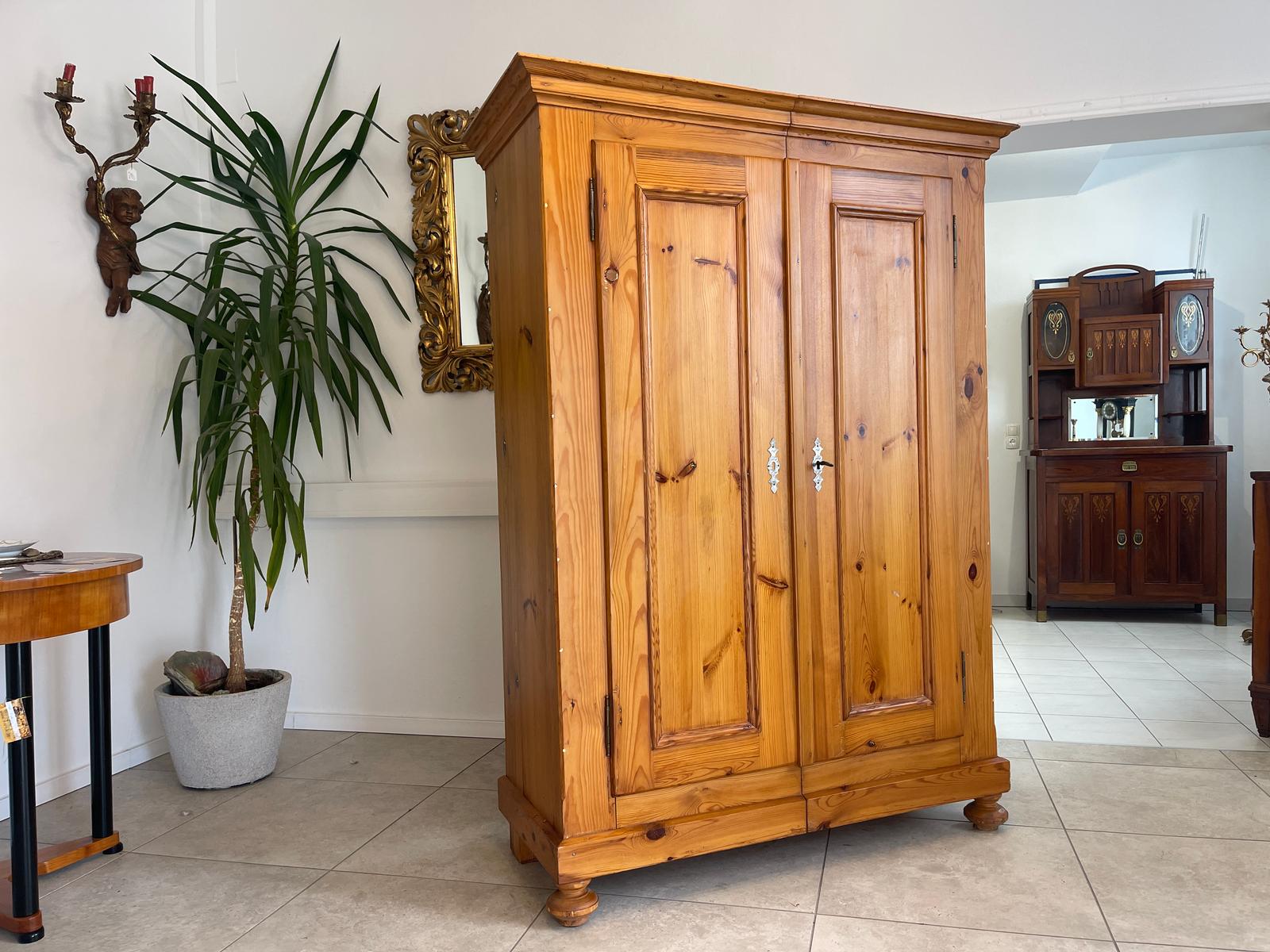 Biedermeier Bauernschrank Naturholzschrank Bauernkasten Bauernmöbel G1232