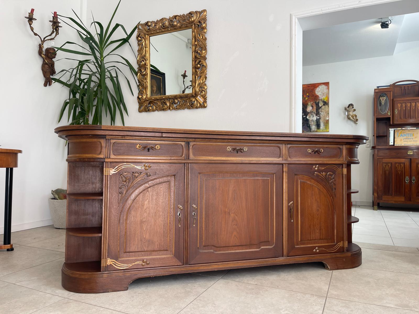 Originales Jugendstil Anrichte Sideboard Antik Vintage Traum G1357
