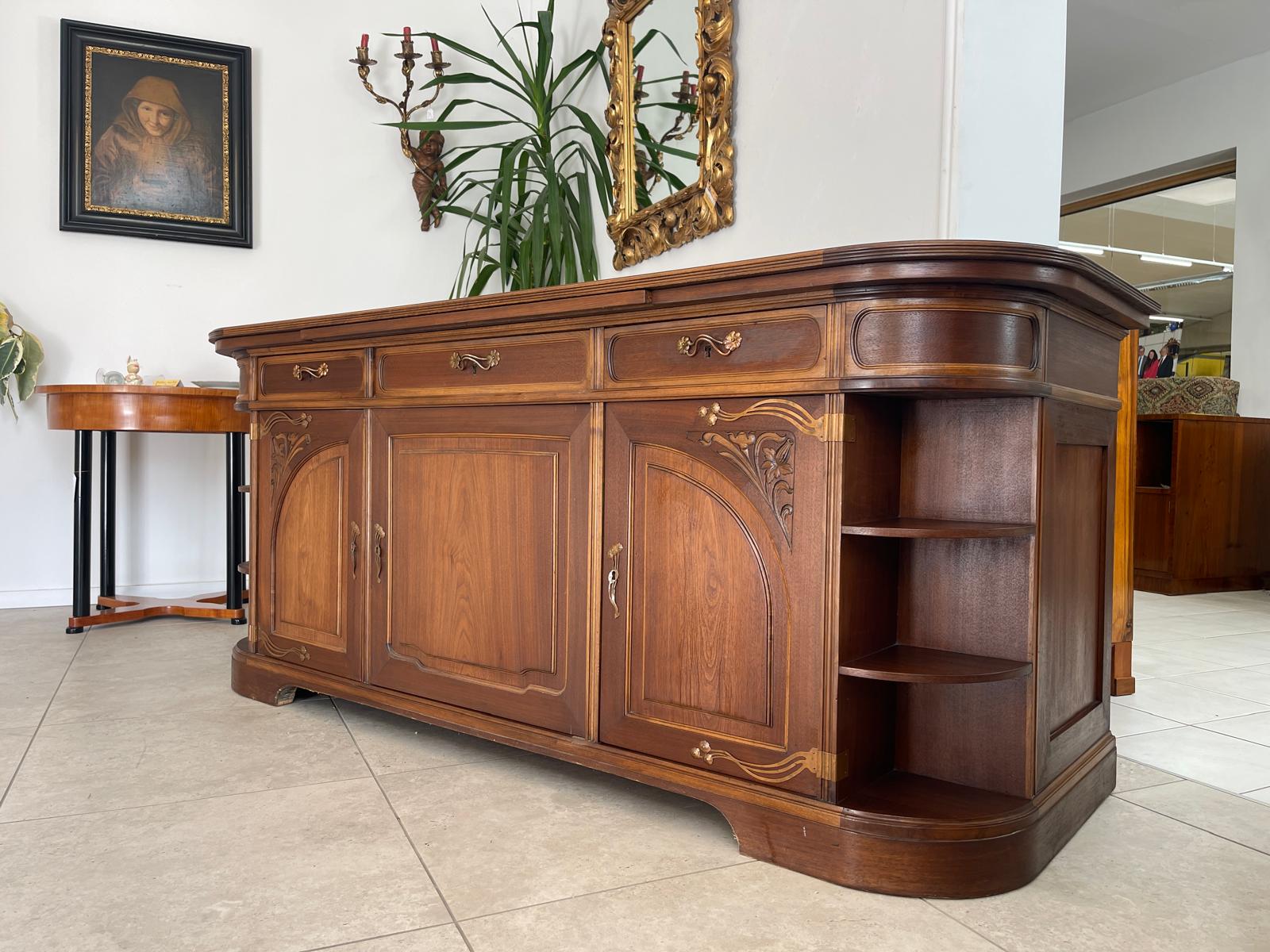 Originales Jugendstil Anrichte Sideboard Antik Vintage Traum G1357