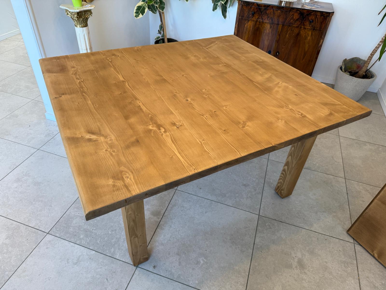 Massiver Bauerntisch Naturholz Fichte Esstisch Wandtisch G1922