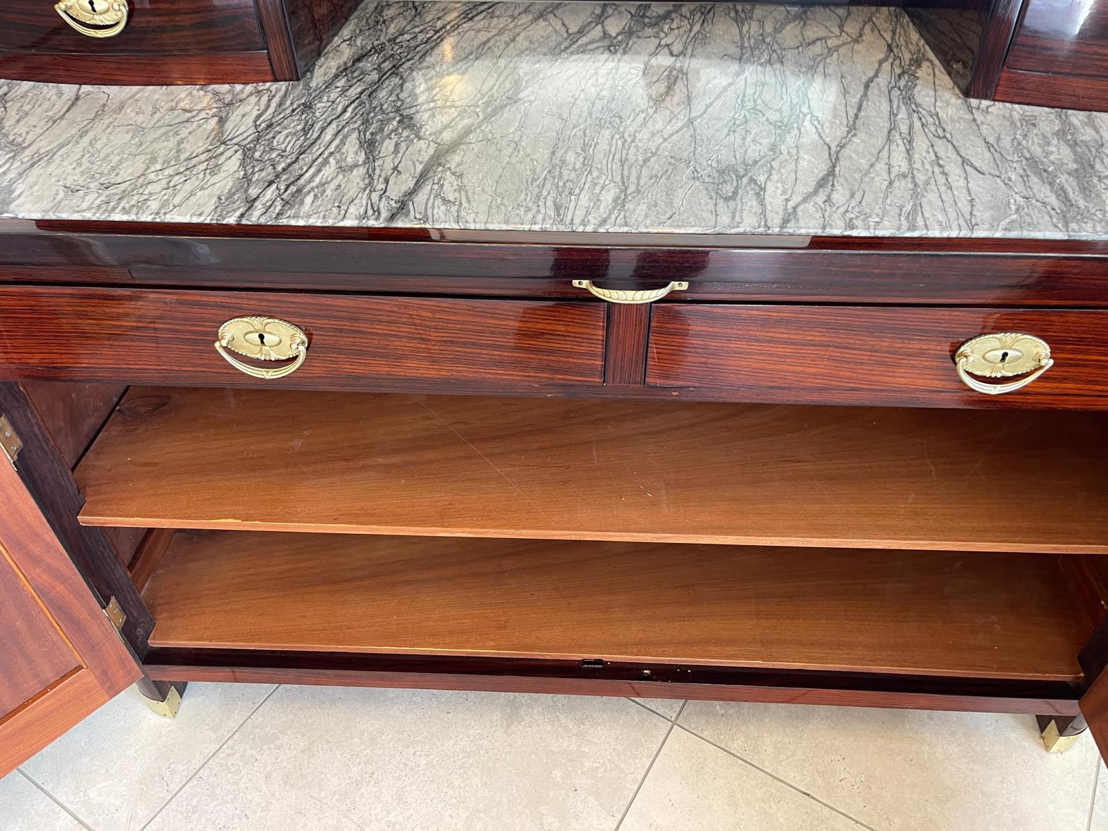 Sale Restauriertes Jugendstil Designerbuffet Aufsatzbuffet Originalstück G1377