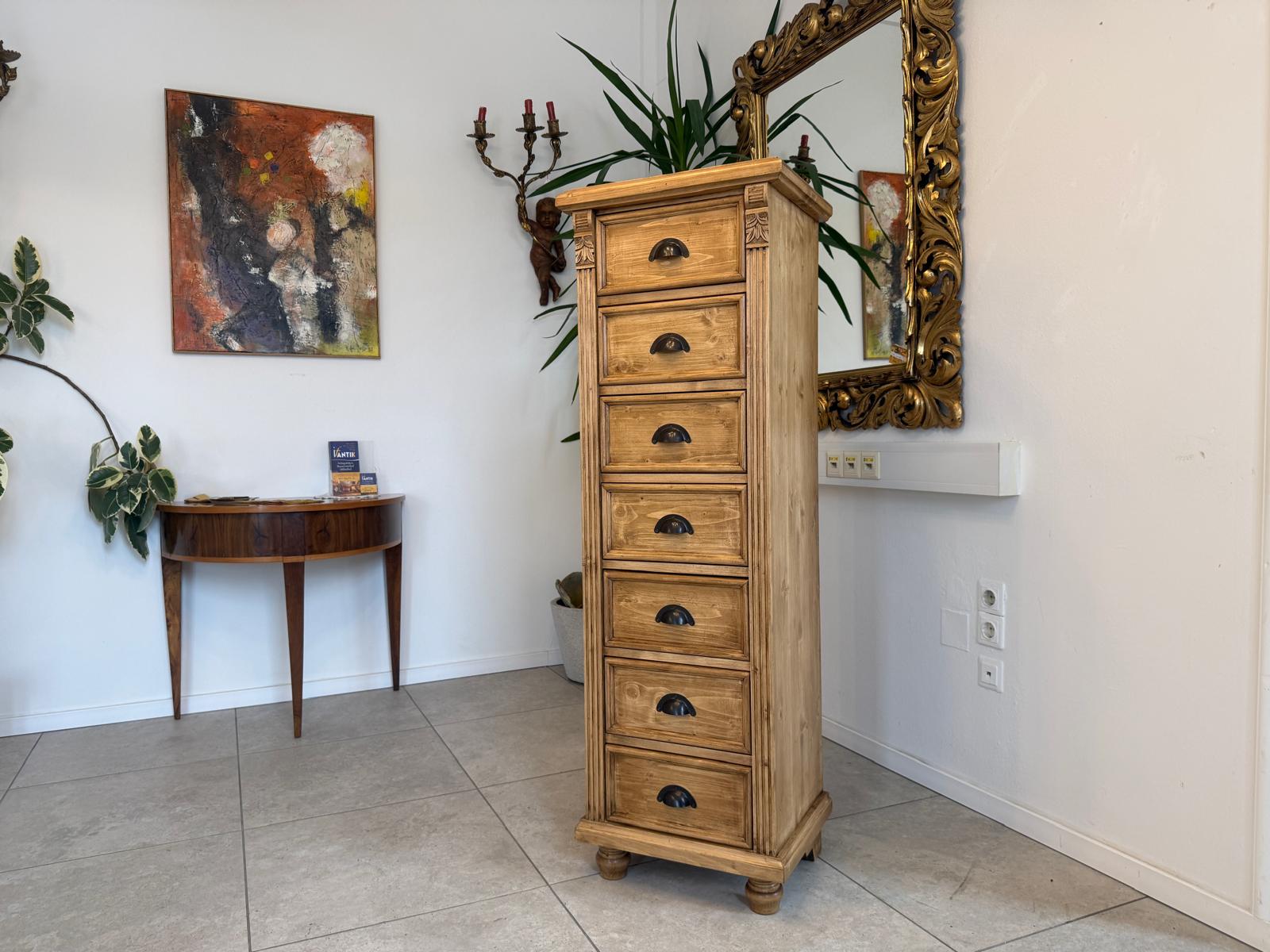 Bäuerliche Ladenkommode Apothekenschrank 7 Ladenkommode D1022