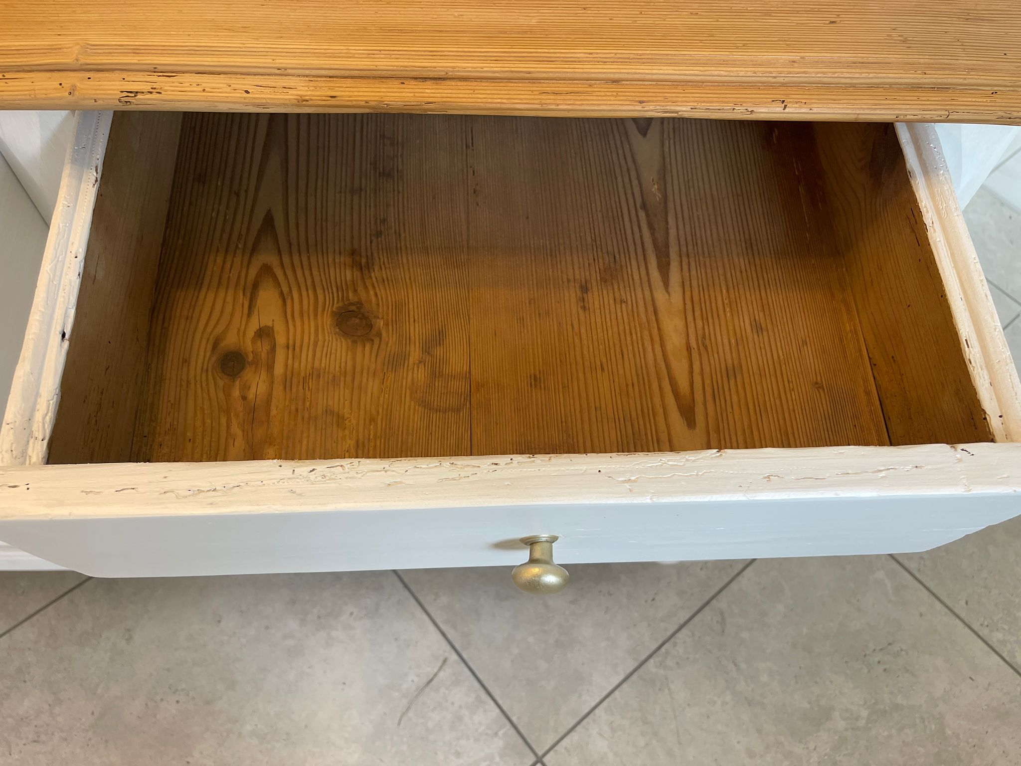 Aufsatzbuffet Küchenkredenz Bauernschrank Aufsatzkommode Chabby Chic G1607