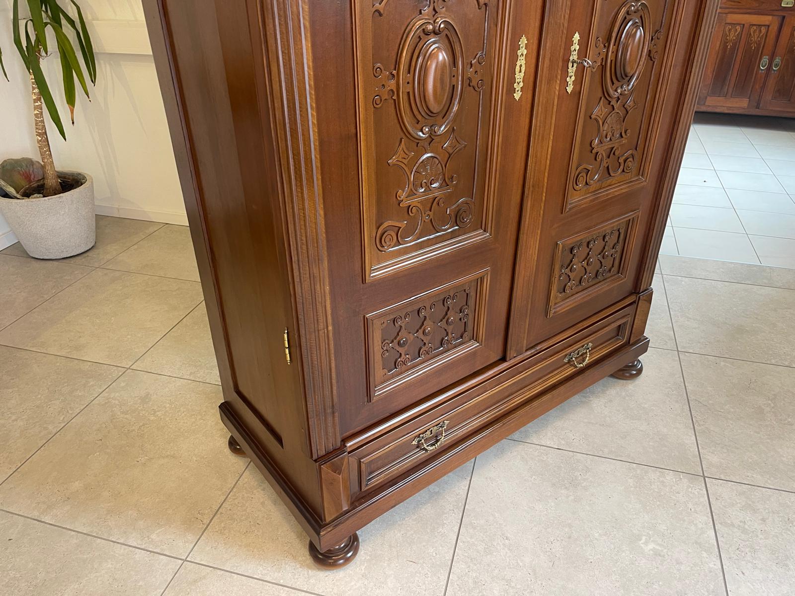 originaler Gründerzeit Schrank Kleiderschrank G1602
