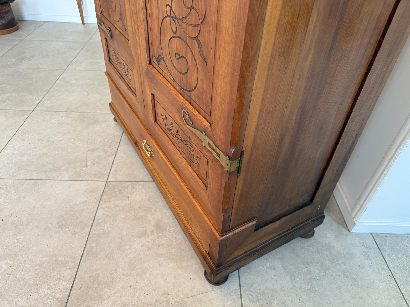 Sale Originaler Jugendstil Kleiderschrank Kasten Antiquität G2196