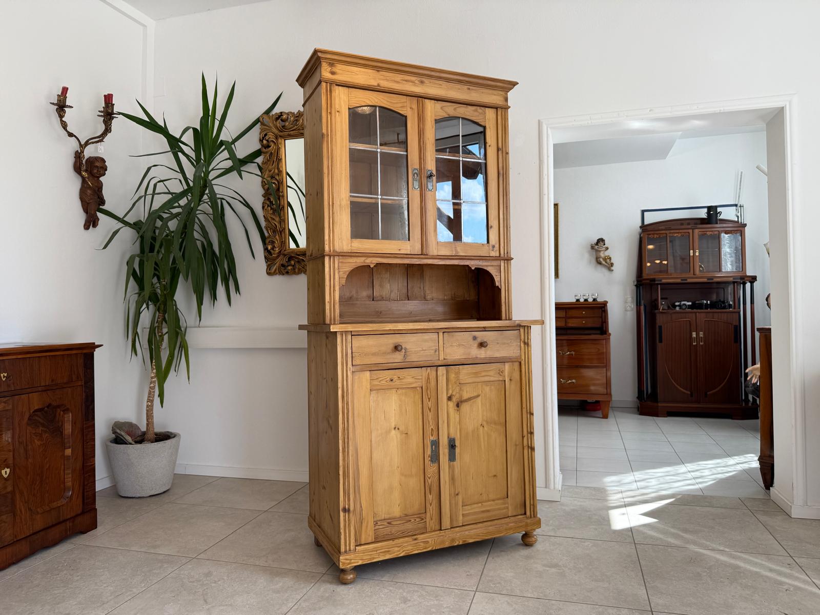 Restaurierte Jugendstil Küchenbuffet Küchenschrank Küchenkredenz Antik G1856