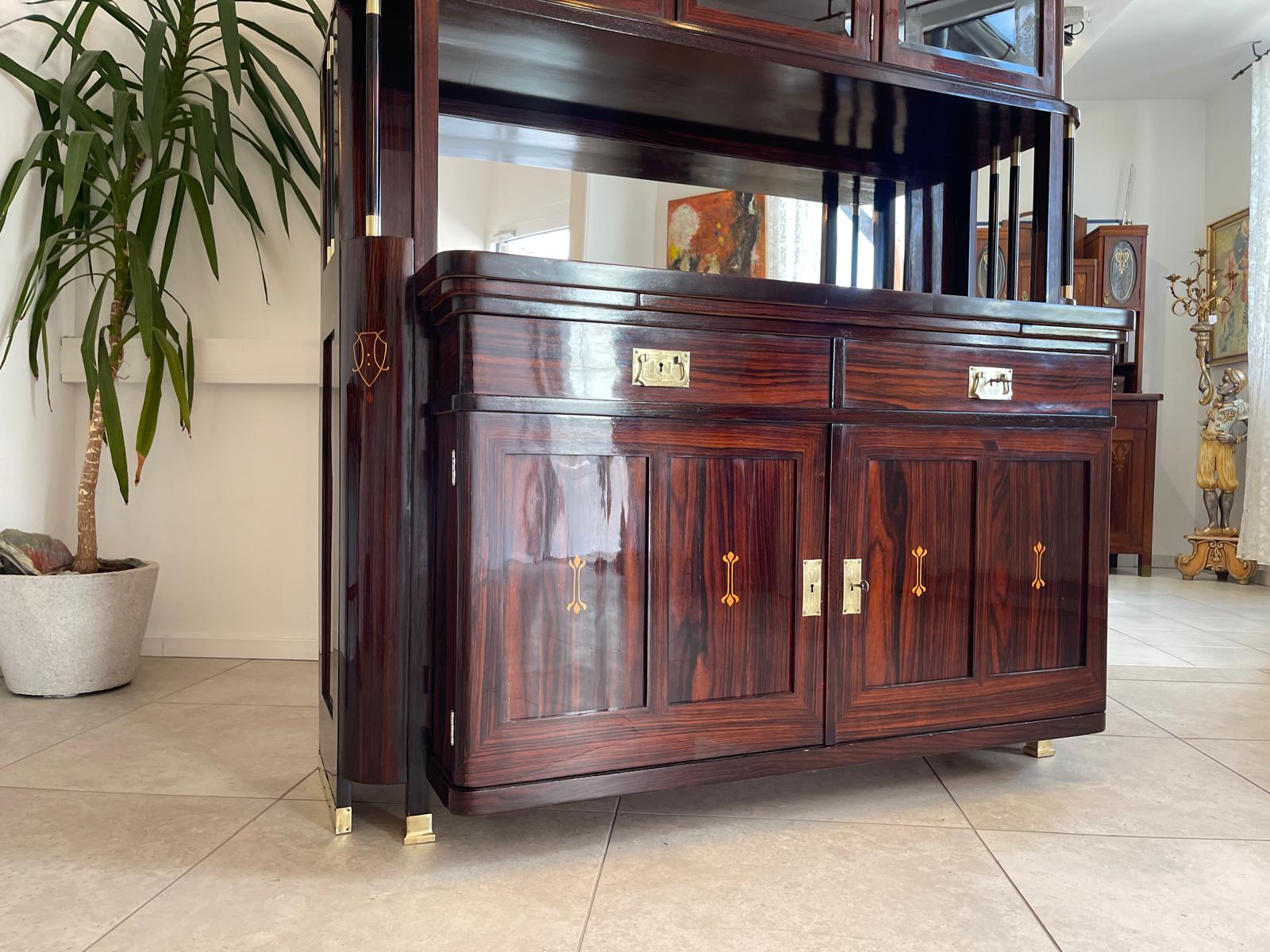 SALE Restauriertes Jugendstil Kredenz Etagere  Bücherschrank Traum Antiquität G1444