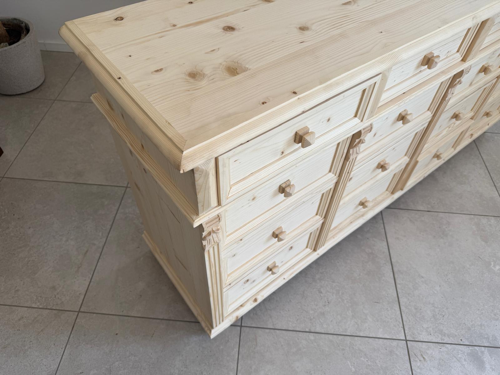 Massivholzkommode Ladenkommode Bauernmöbel Bauernmöbel Bauernschrank G1866