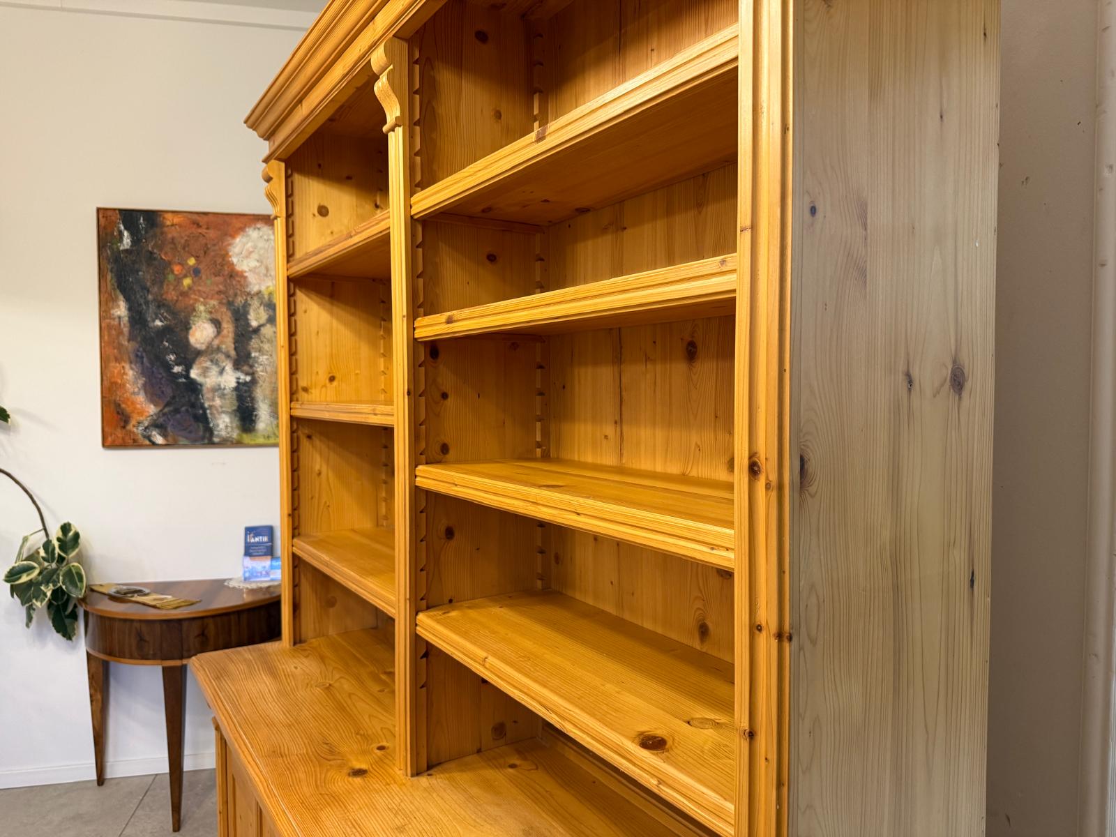 Grosses Bücherregal Stellage Bücherschrank Bauernkasten Bücherwand G2408