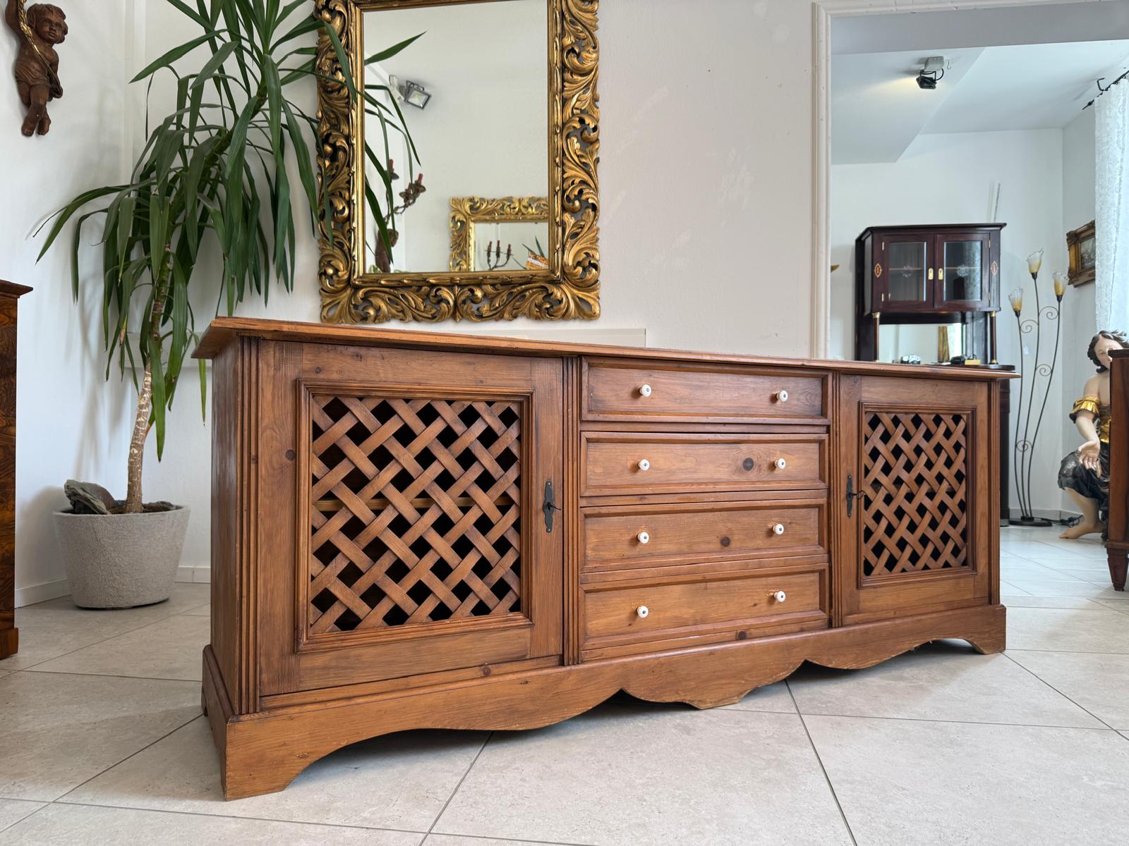 Bäuerliche Ladenkommode Apothekenschrank Anrichte D2445