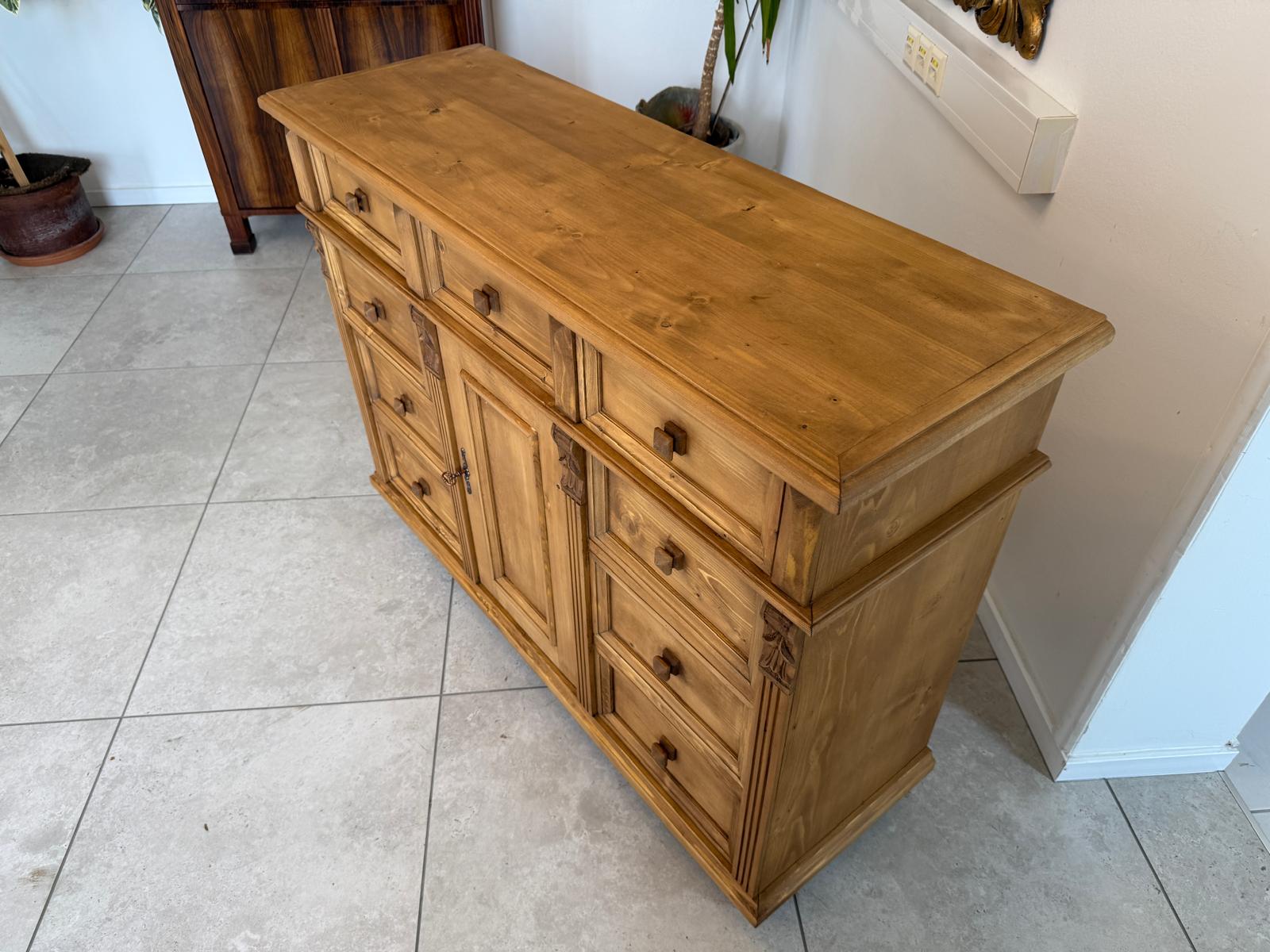 Massivholzkommode Ladenkommode Bauernmöbel Bauernmöbel Bauernschrank G2110