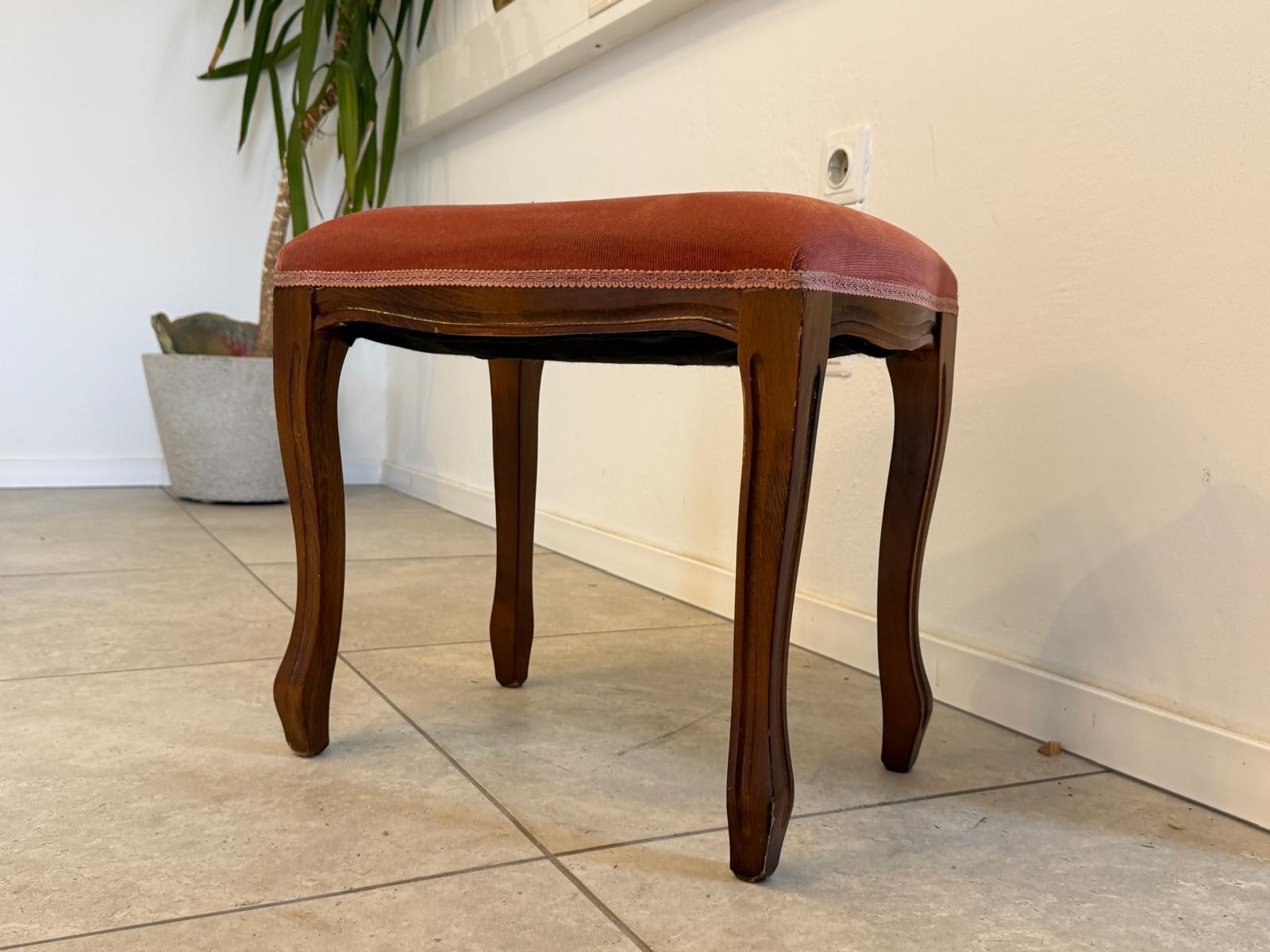 Hocker Chippendale Barockstil Sitzhocker Fusshocker Schemel D1054