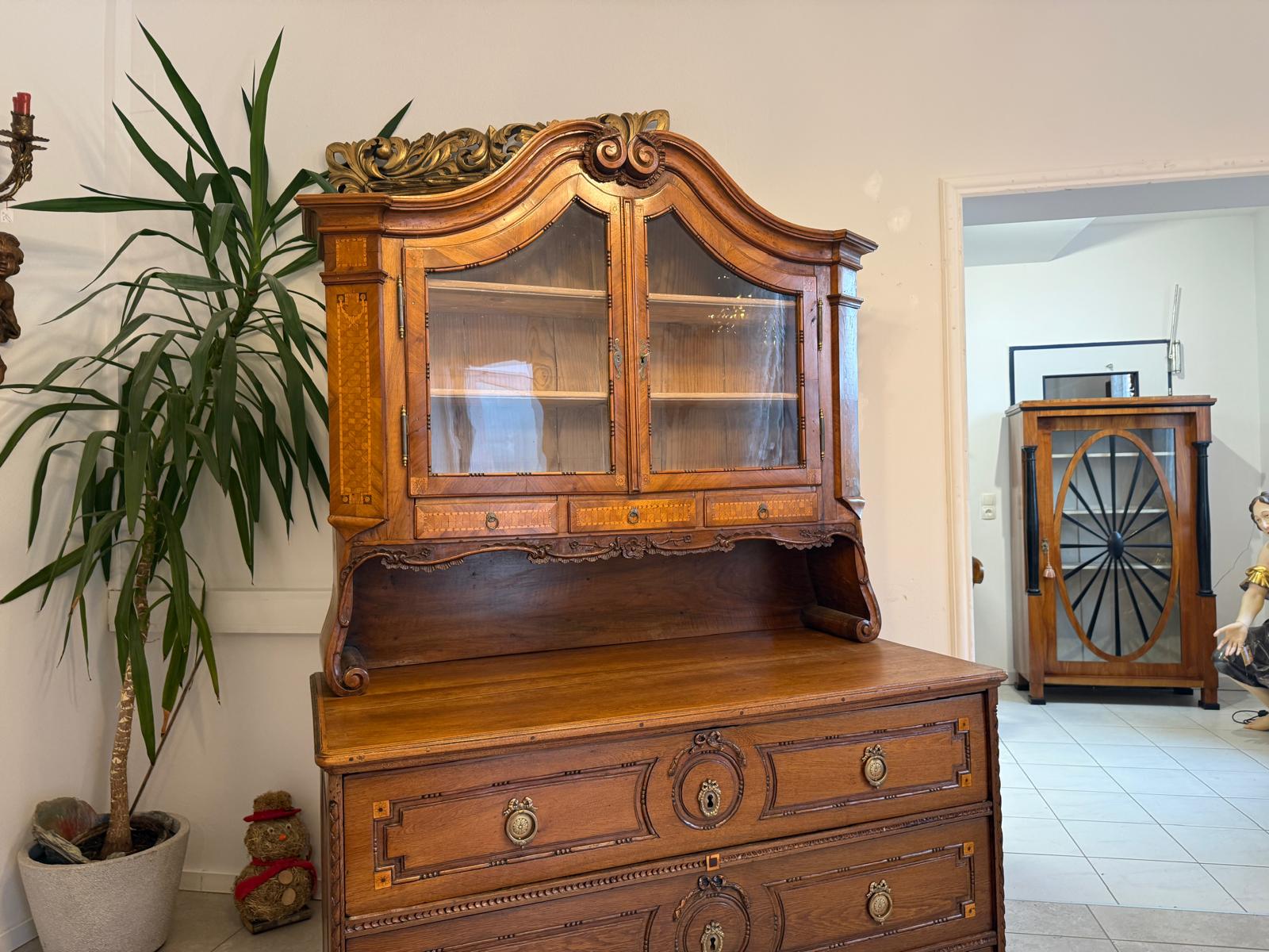 Originaler Josefinischer Aufsatzsekretär Aufsatzkommode Antiquität G2371