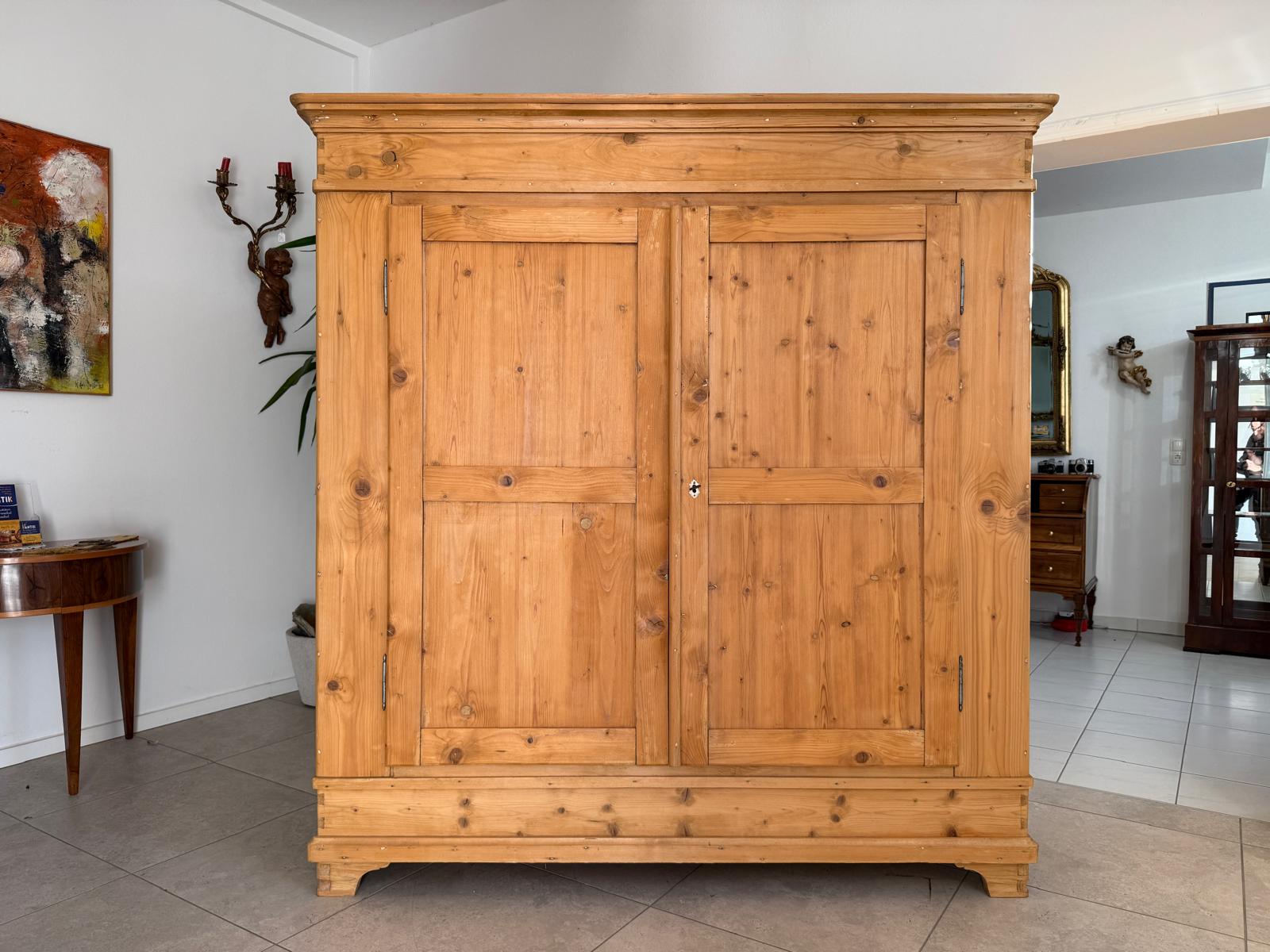 Originaler Bauernschrank Biedermeierschrank Hallenschrank Bauernkasten G2177