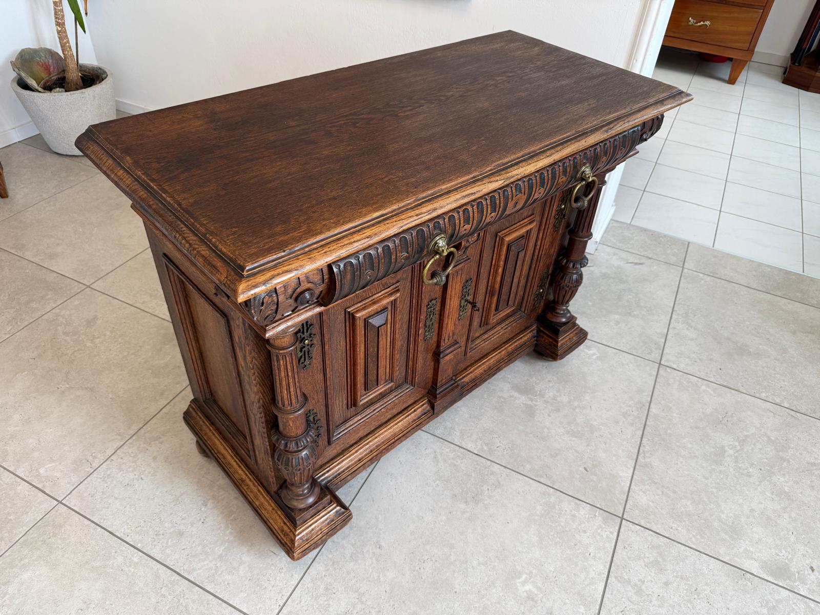 Säulenanrichte Gründerzeit Anrichte Schrank Antiquität G1886
