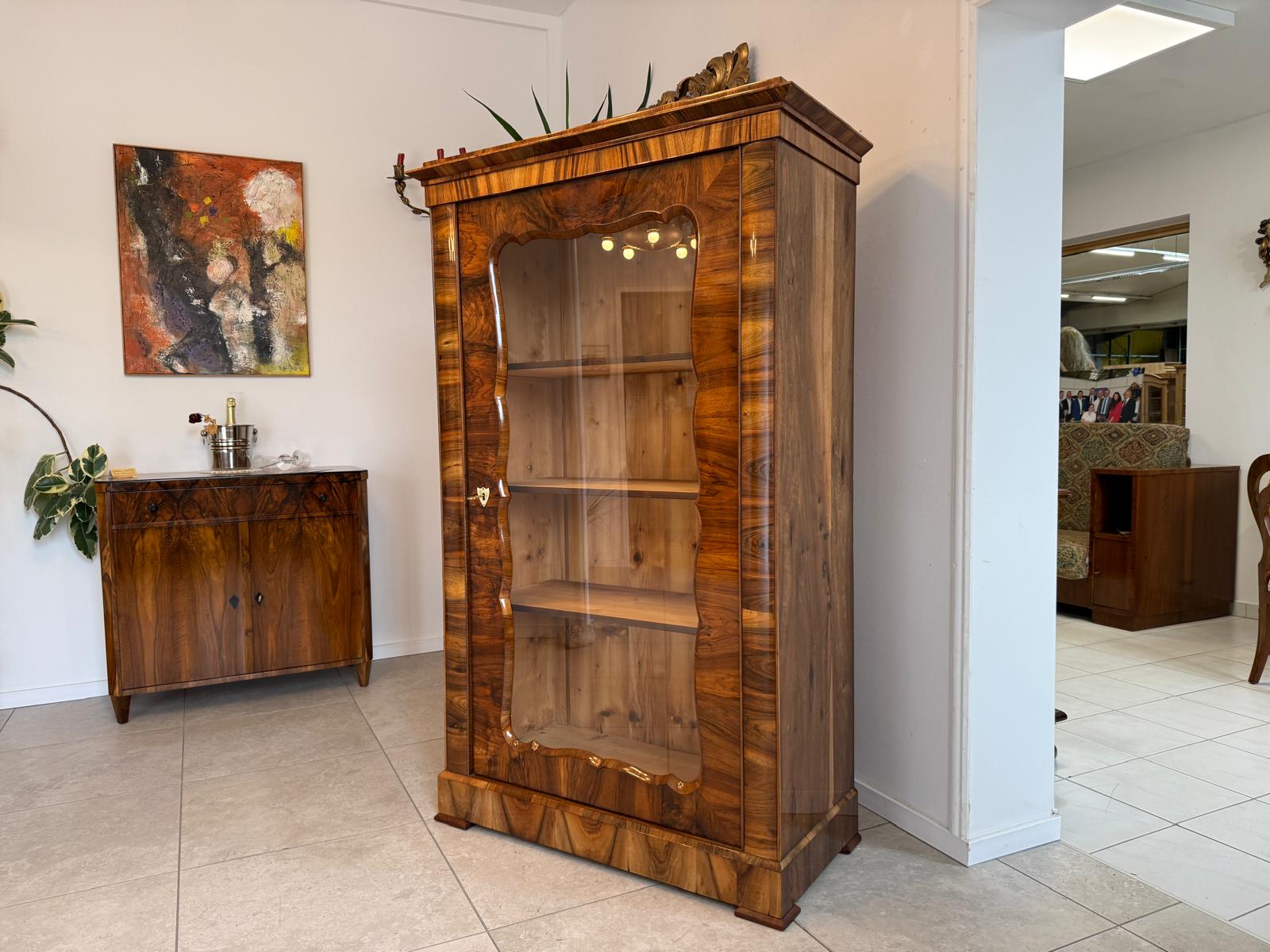 Sale Restauriert Antiquität Biedermeier Vitrine Glasschrank Bücherschrank G2051 Sale Restauriert Antiquität Biedermeier Vitrine Glasschrank Bücherschrank G2051