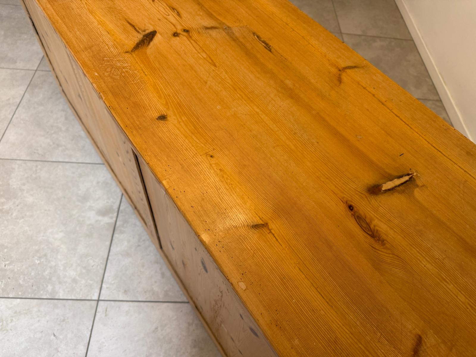 Urige bäuerliche Bar Altholz Vintage Verkaufstheke Schneidertisch G2256