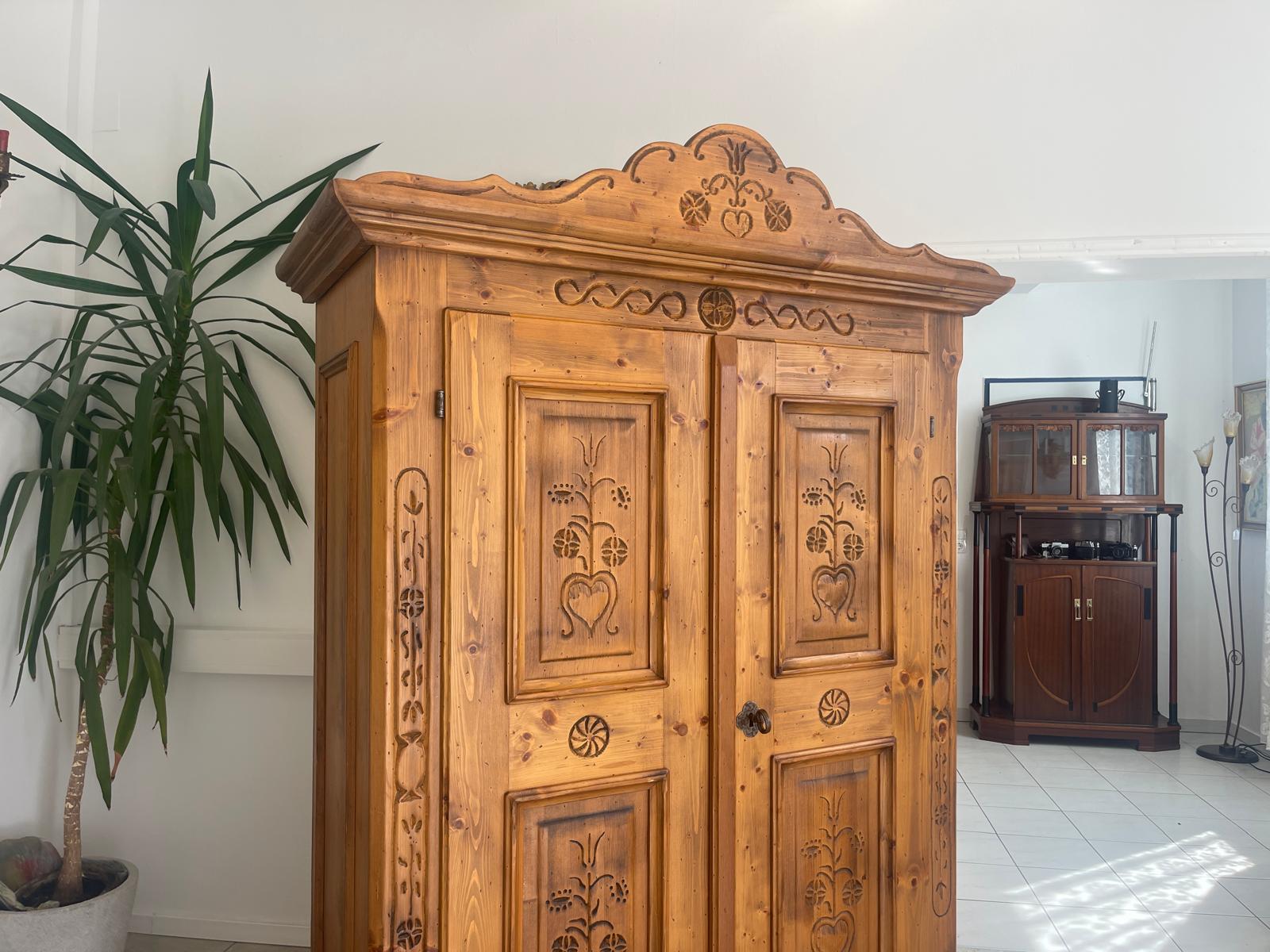 Originaler Voglauer Schrank Bauernschrank Anno 1800 G1715