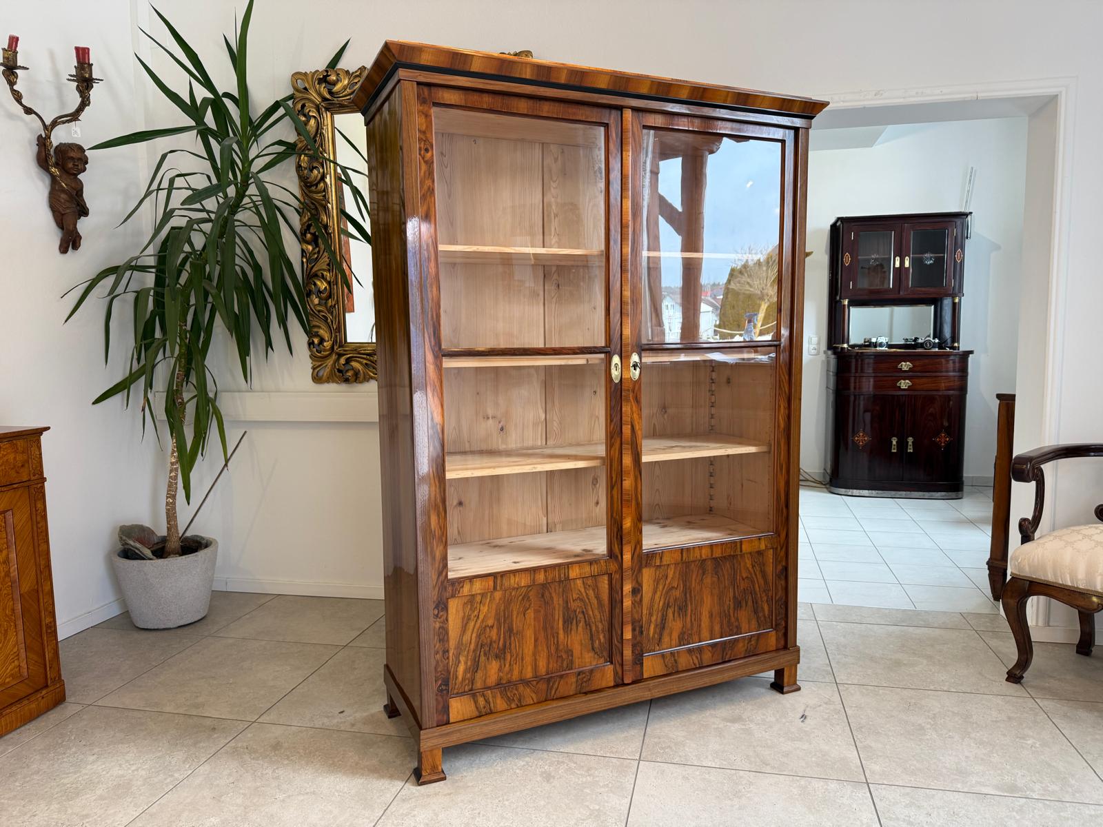 SALE Restaurierte Biedermeier Vitrine Bücherschrank Sammlervitrine Antiquität D1200