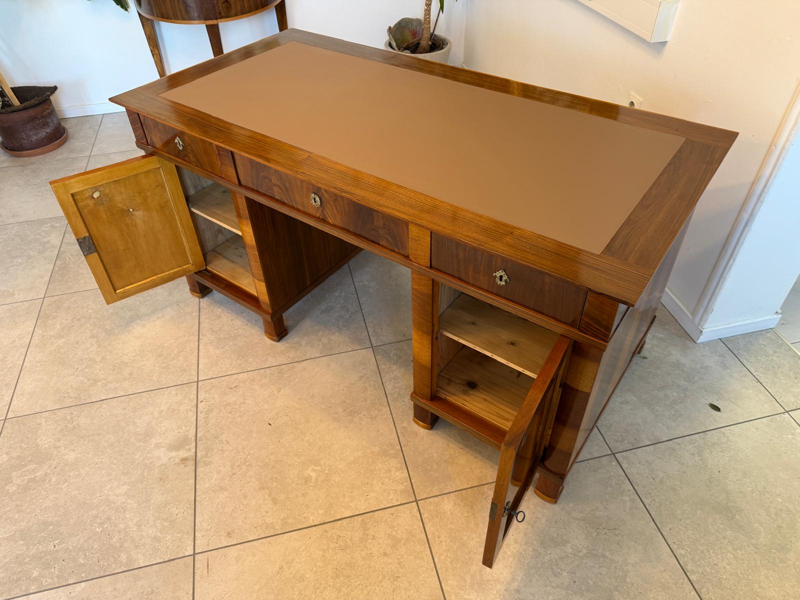 Restaurierter Biedermeier Schreibtisch Sekretär Bürotisch Antiqutität G2163