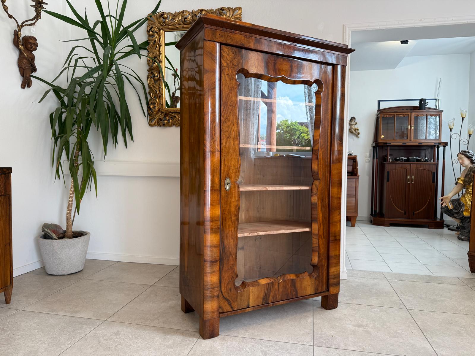 Antiquität Biedermeier Vitrine Bücherschrank Antiquität G2012