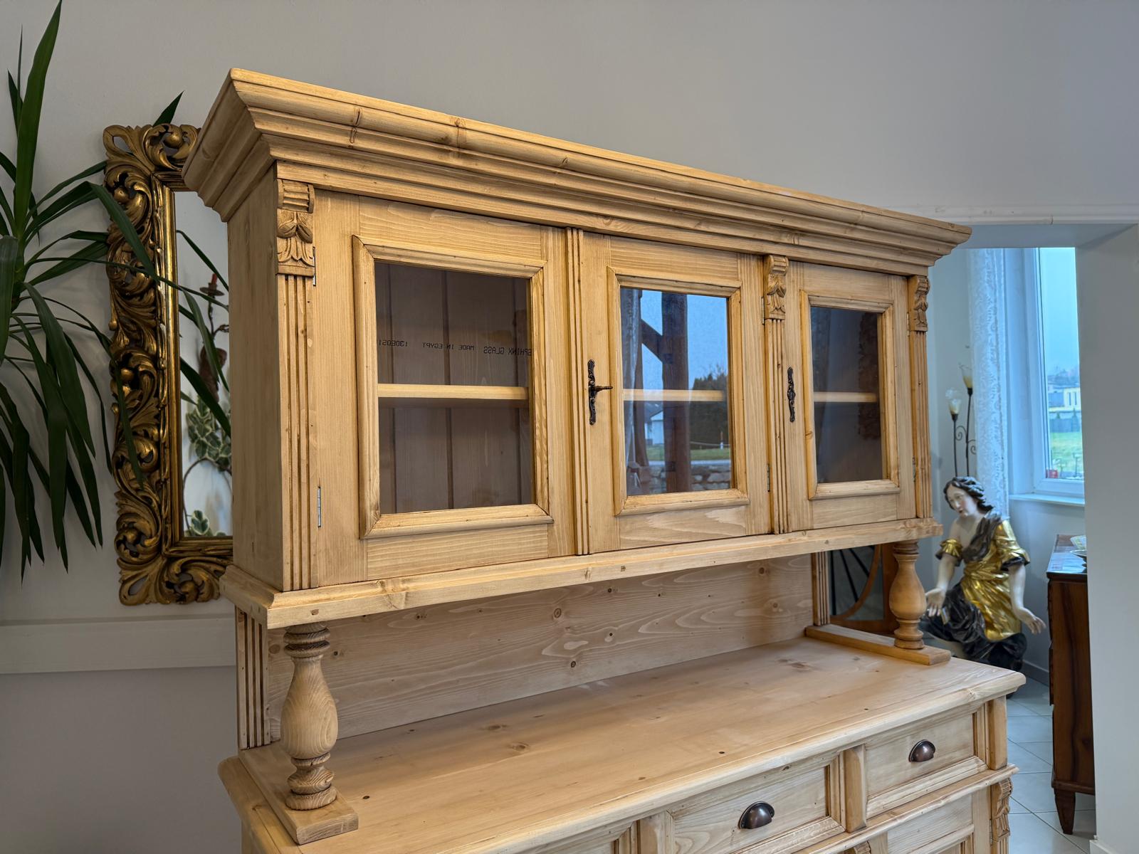 Gründerzeit Naturholschrank Küchenbuffet Küchenschrank Küchenkredenz G2307