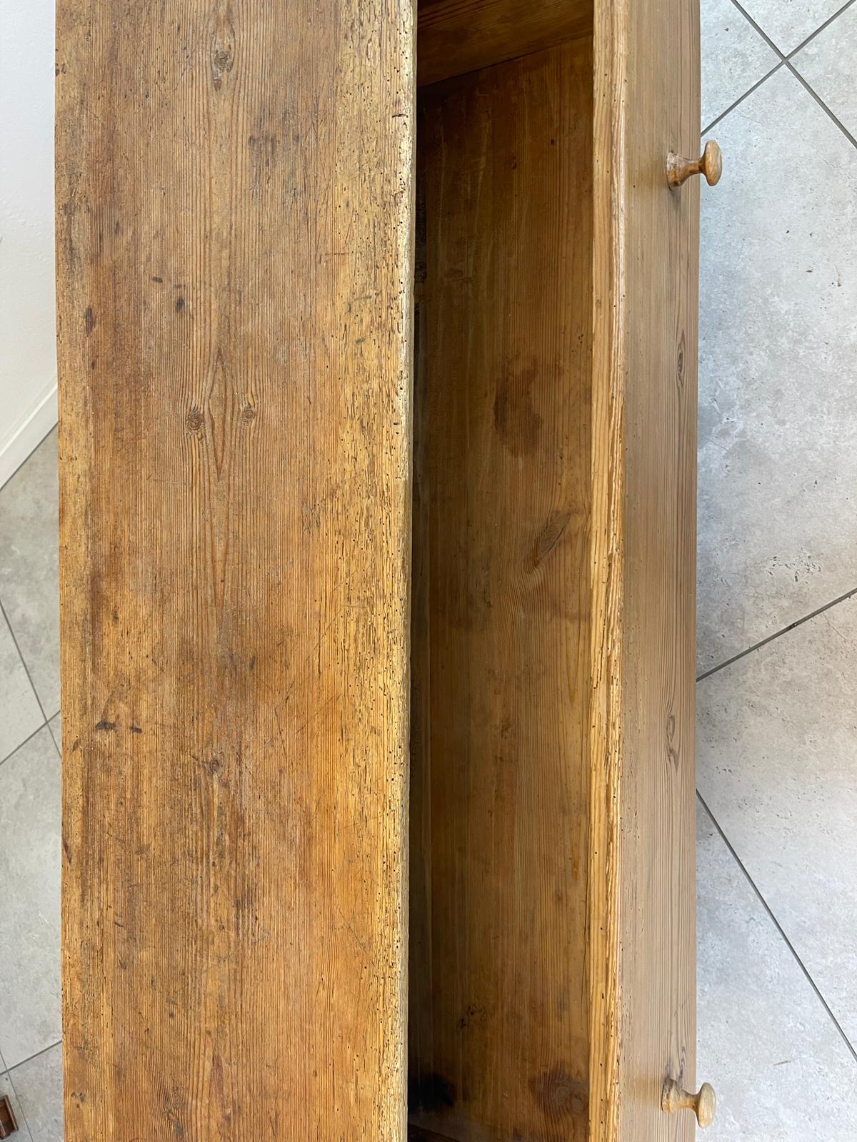 Biedermeier 2 Laden Kommode Antiquität Naturholschrank Bauernmöbel antik G1624