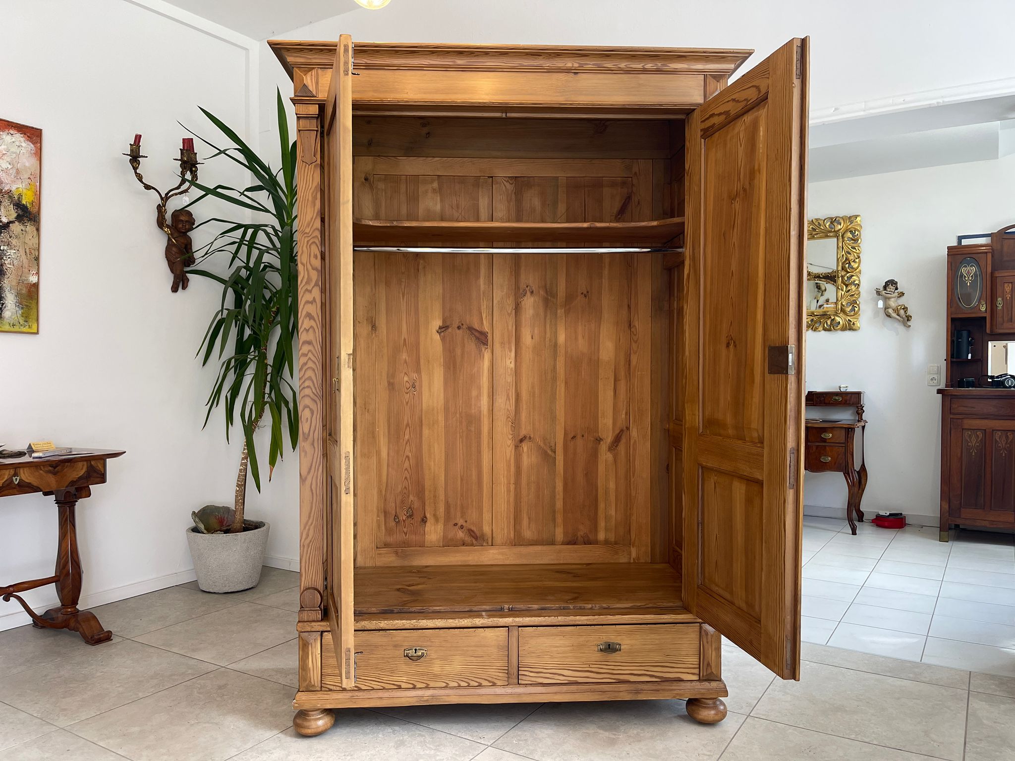 Bauernschrank Gründerzeit Hallenschrank Kasten Antiquität Kleiderschrank G1658