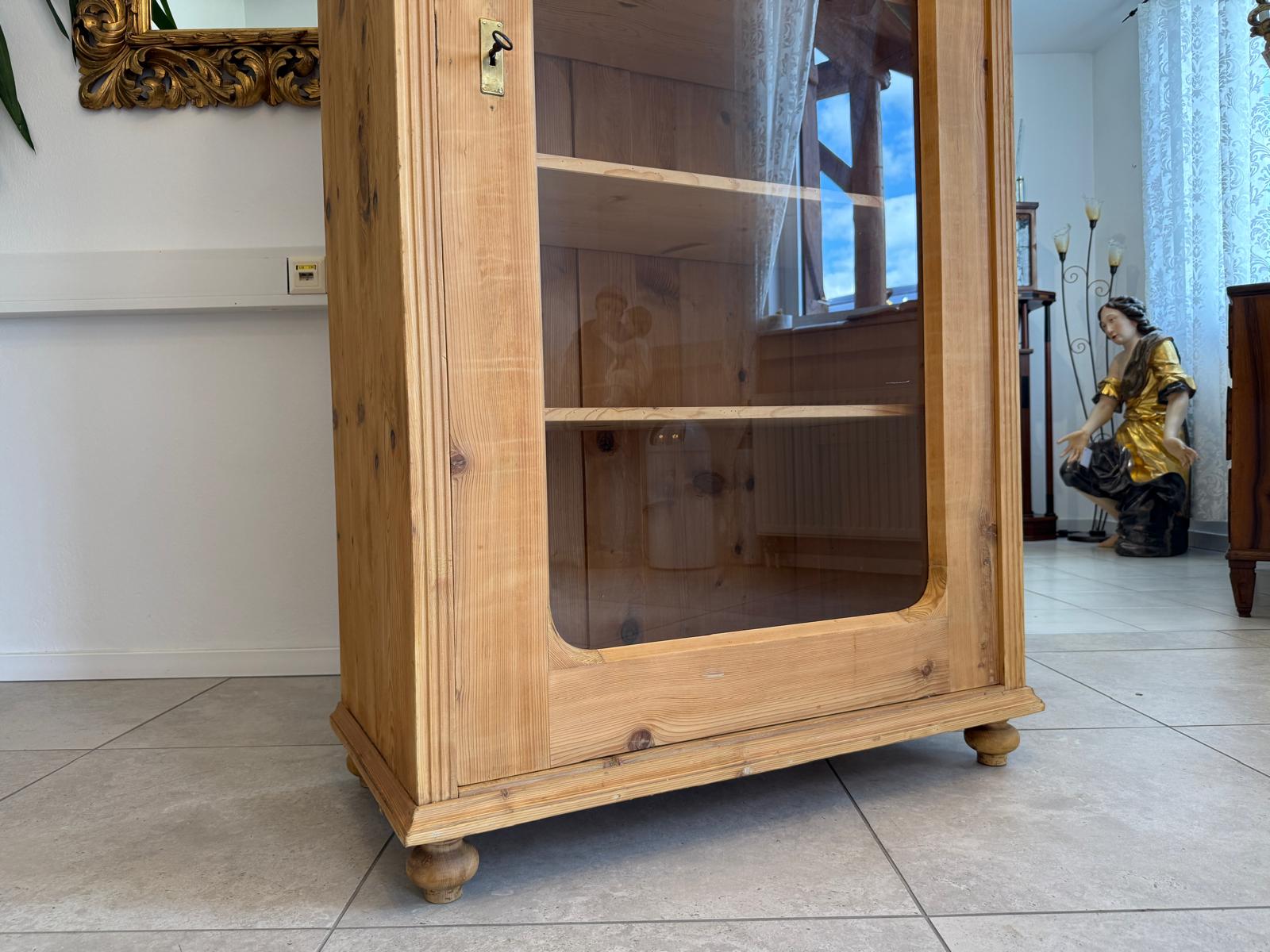 Originale Gründerzeit Bauernvitrine Bauernschrank Bauernvitrine G1940