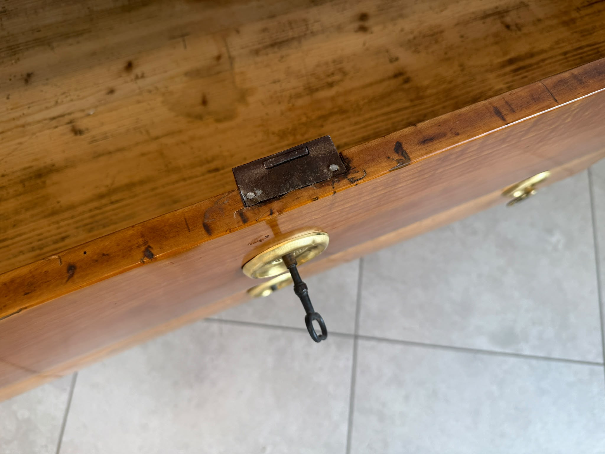 Alt Restaurierte Biedermeier Kommode Kirschholz Antiquität D2787