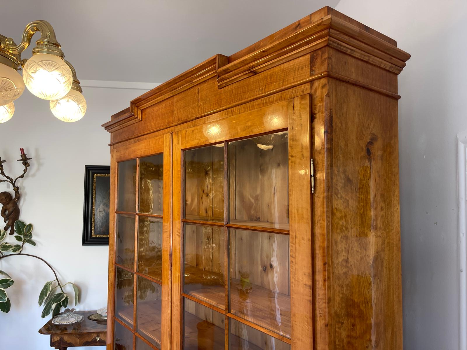 Antike Restaurierte Biedermeier Bücherschrank Vitrine Traumxemeplar Antiquität  G1641