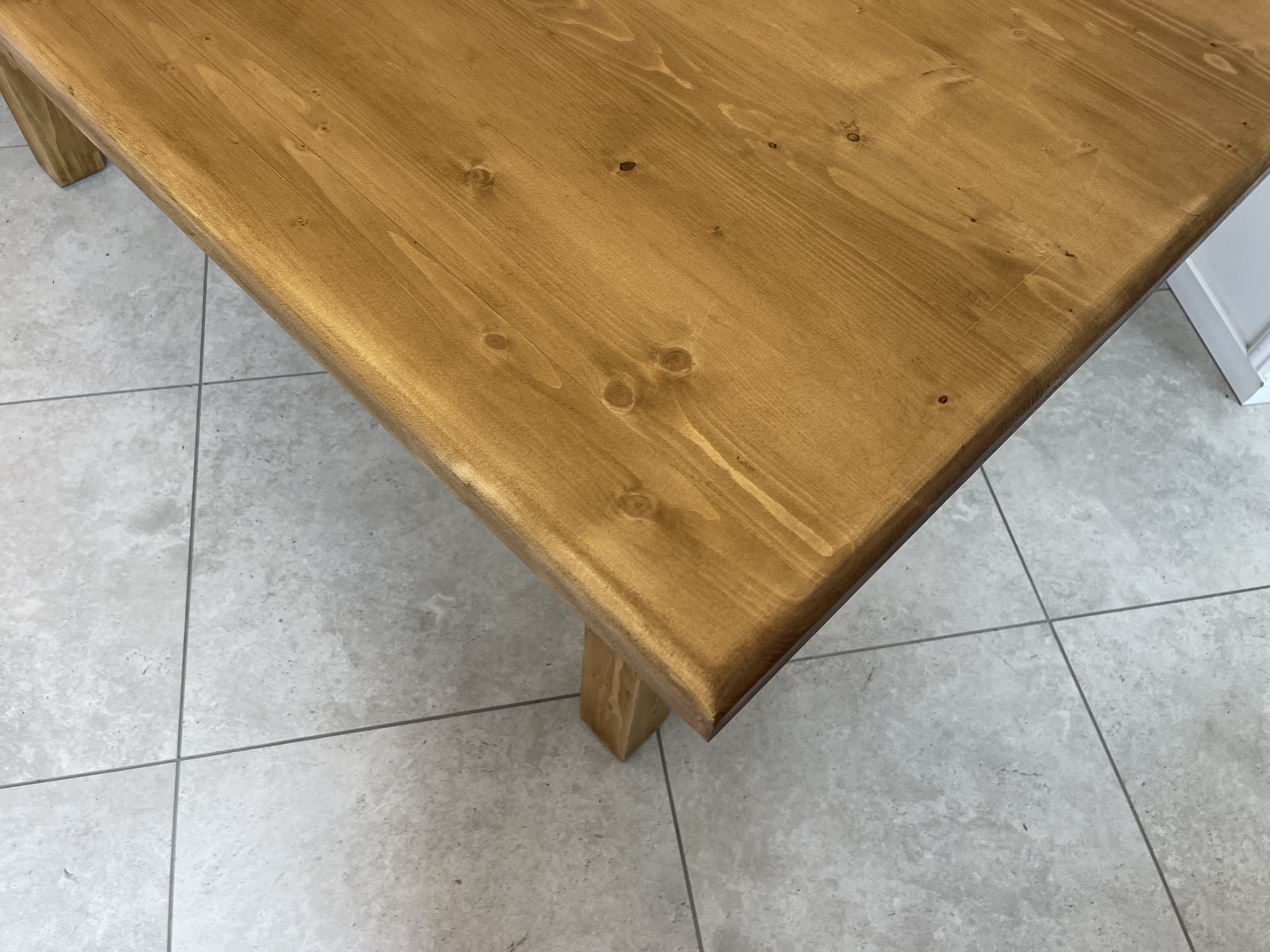 Biedermeier-Schrank-23 Massiver Bauerntisch Massivholztisch Hüttentisch B1478