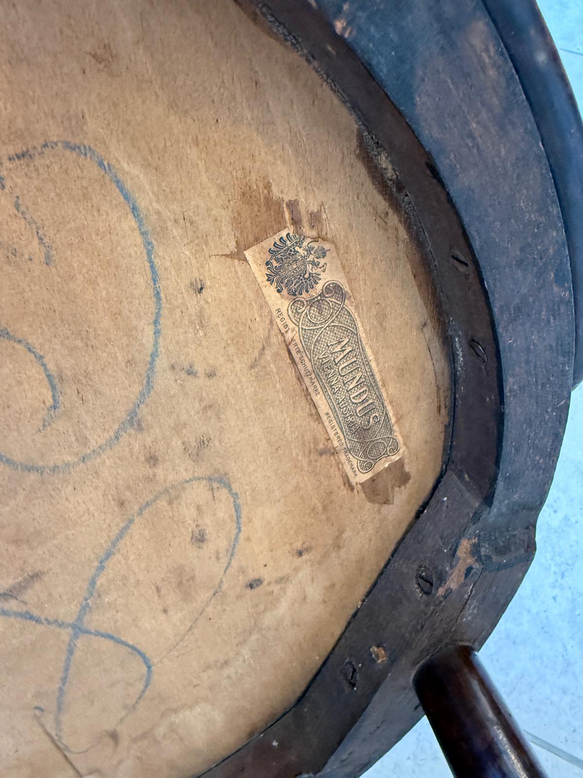 Mundus Stuhl Sessel Schreibtisch Sessel Originalstück G1860