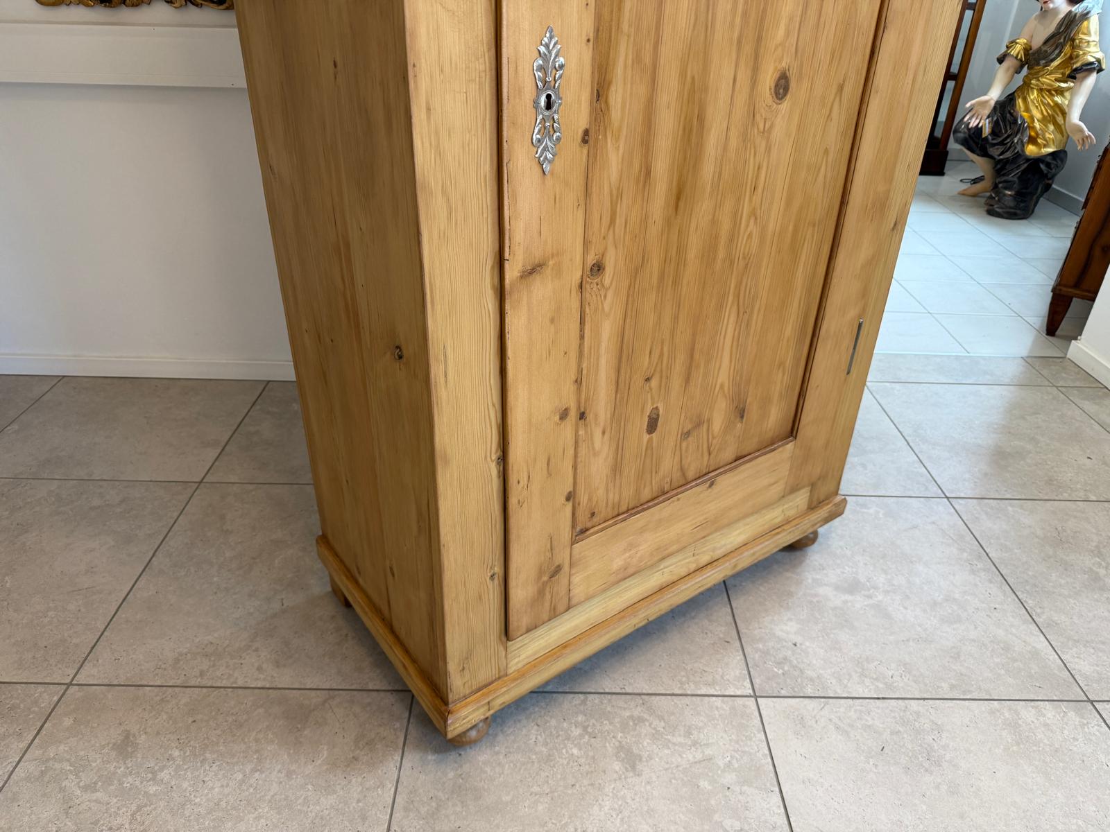 Restaurierter Biedermeier Bauernschrank Naturholzschrank G2206