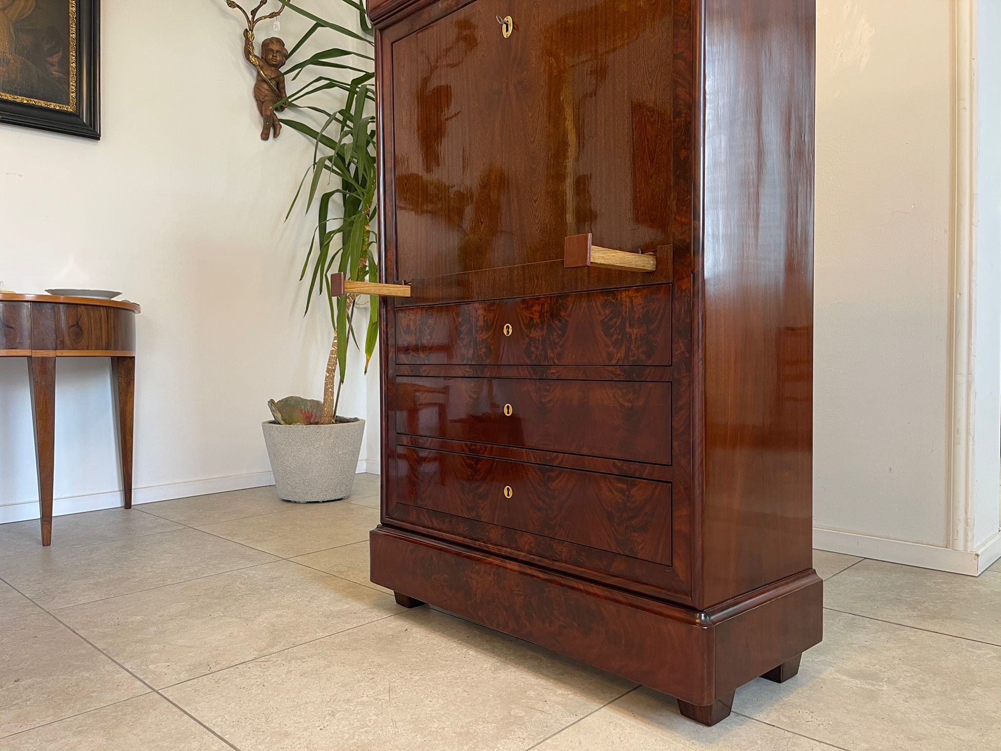 Sale Restaurierter Spätbiedermeier Standsekretär Schellack G1069