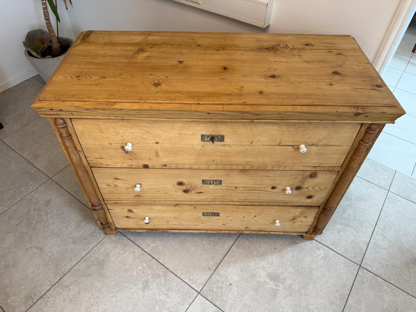 Antik originale Biedermeier Kommode Ladenkommode B2125