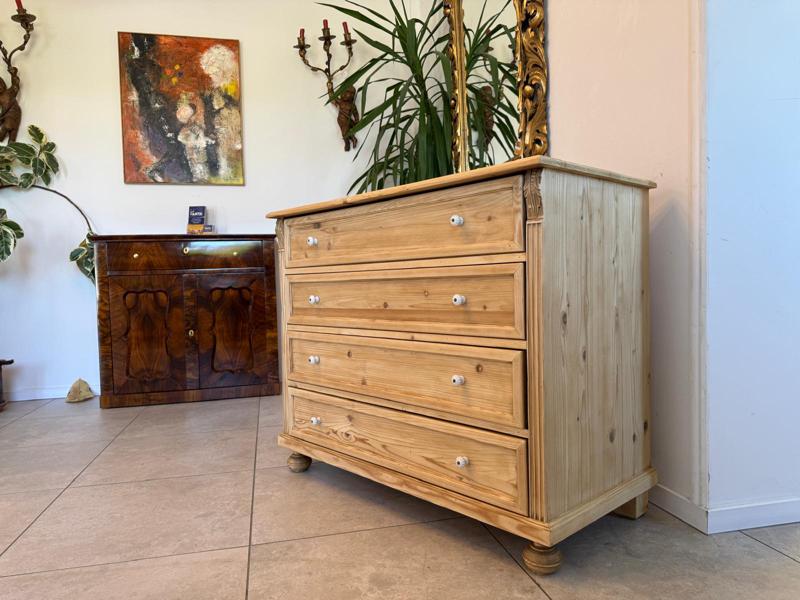 Bauernkommode Apothekenschrank 4 Ladenkommode Ladenschrank Weichholz D2422