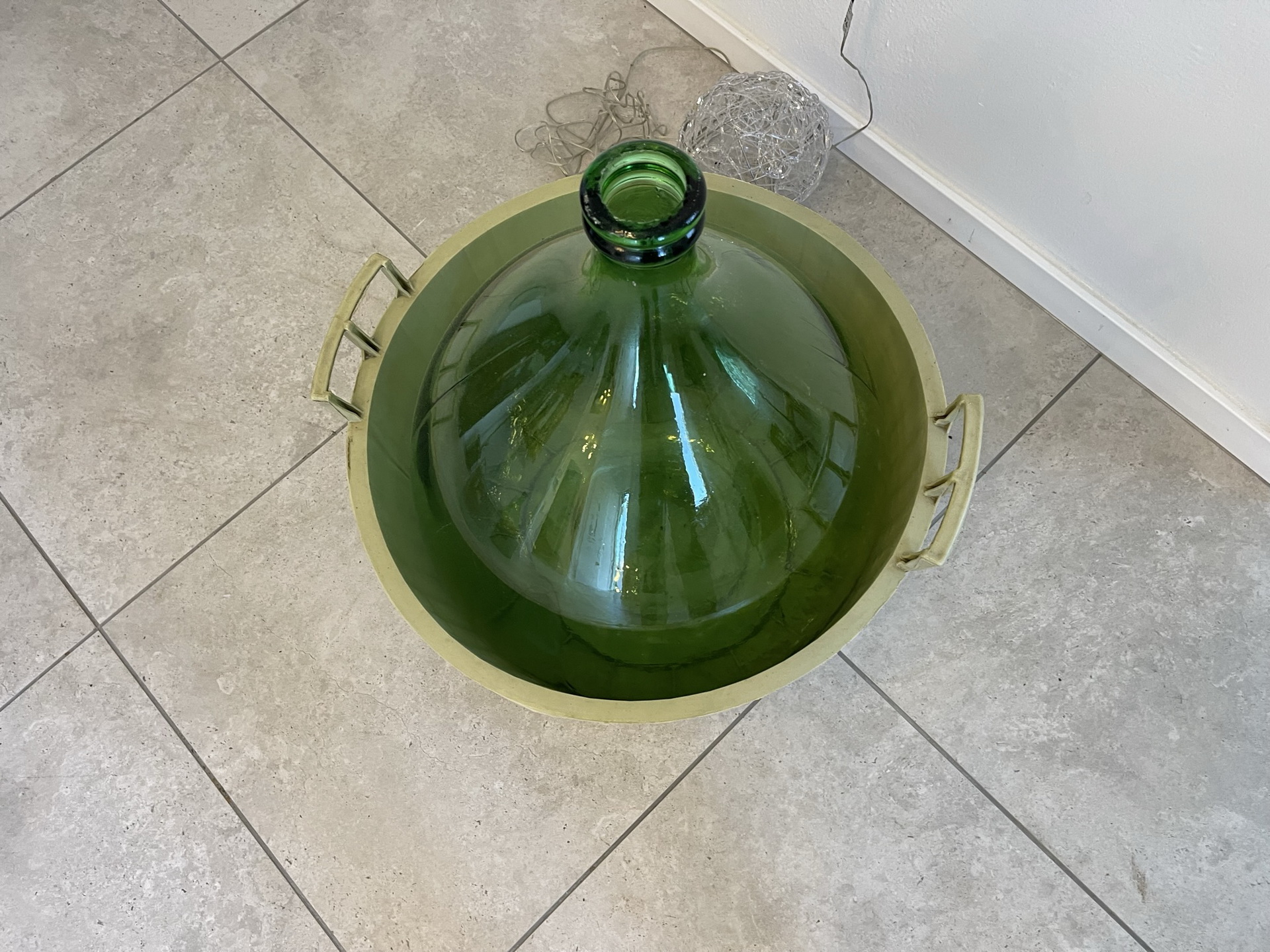 bauernstube_20XDZrp8Ck01Pn9 Alte Ballonflasche Weinballon, Gärballon, Glasballon, Rarität B1728Fl