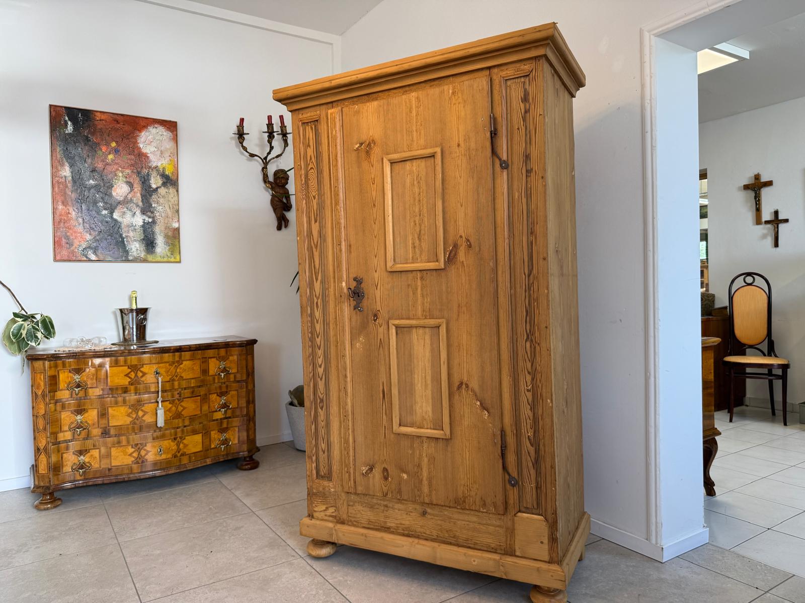 Barock Schrank Sale Originaler Bauernschrank Weichholz D2643