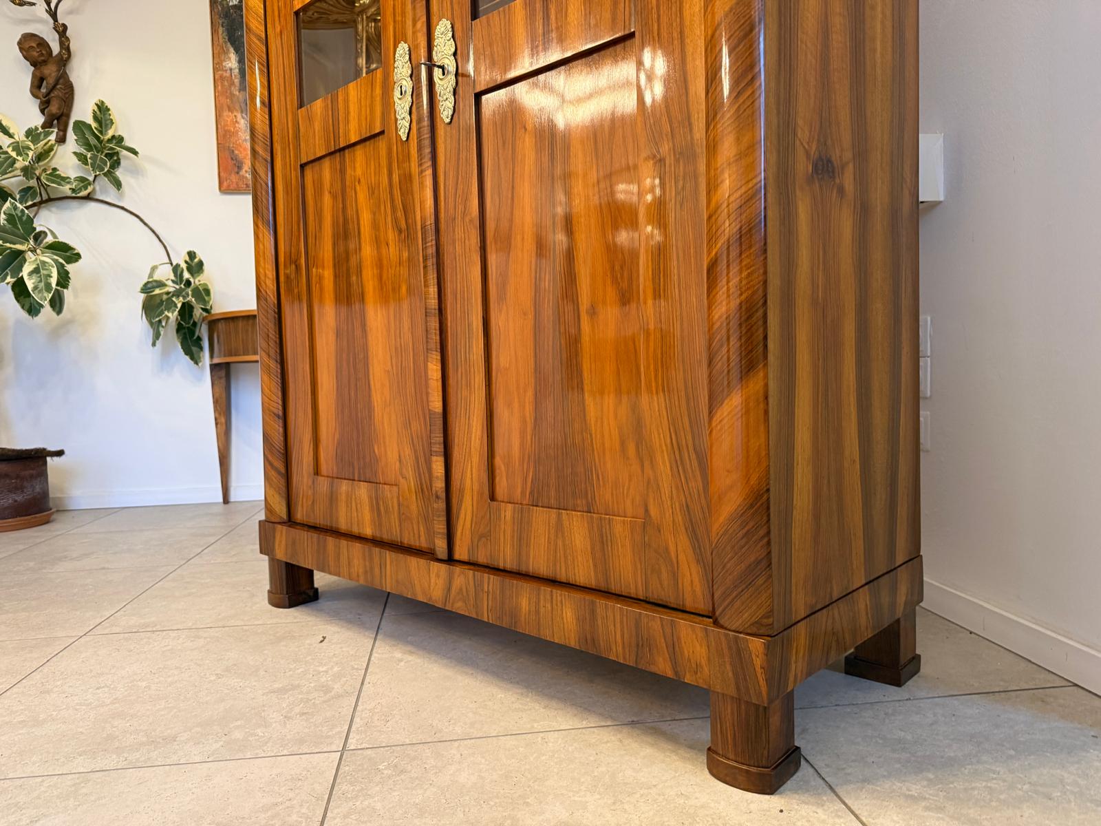 SALE Restaurierte Biedermeier Vitrine Bücherschrank ANTIQUITÄT G2393