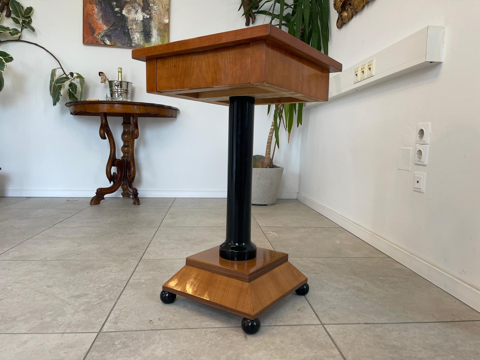 Restaurierter Biedermeier Spieltisch Tisch Schachtisch Konsoltisch G1743