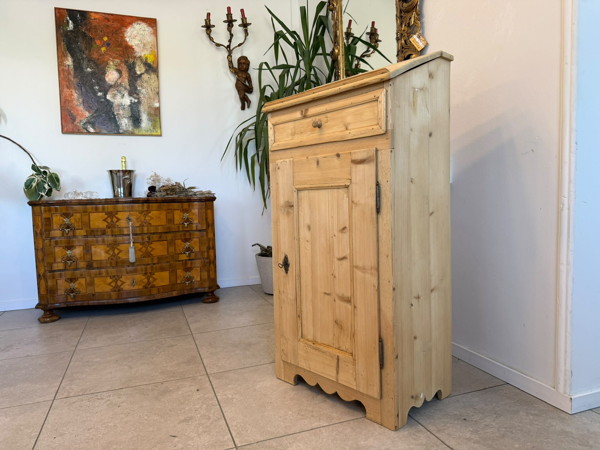 Original Naturholz Schreibtisch Schreibpult Naturholz Naturholz D2735