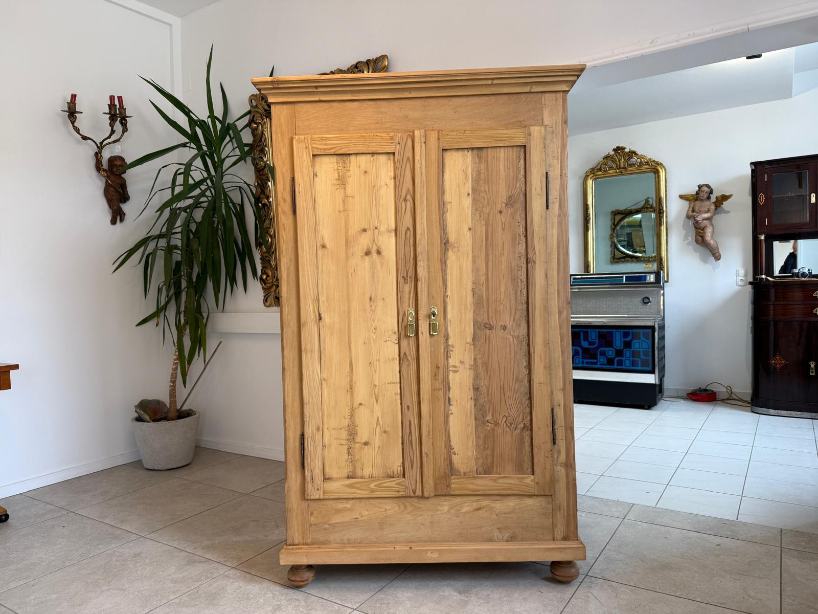 Bauernschrank Steirisch Biedermeier Naturholzschrank D2270
