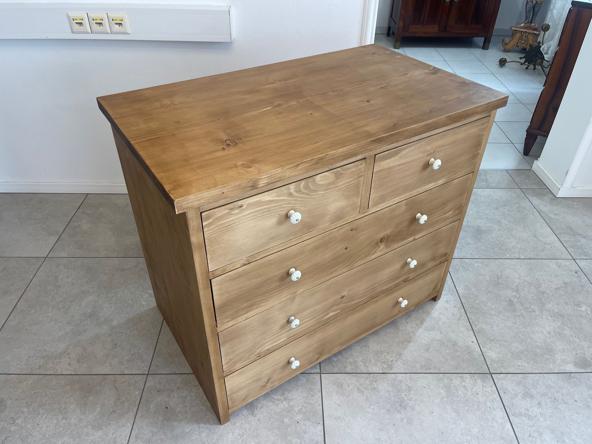 Bäuerliche Kommode 5 Ladenkommode Landhausmöbel Weichholzmöbel G1293