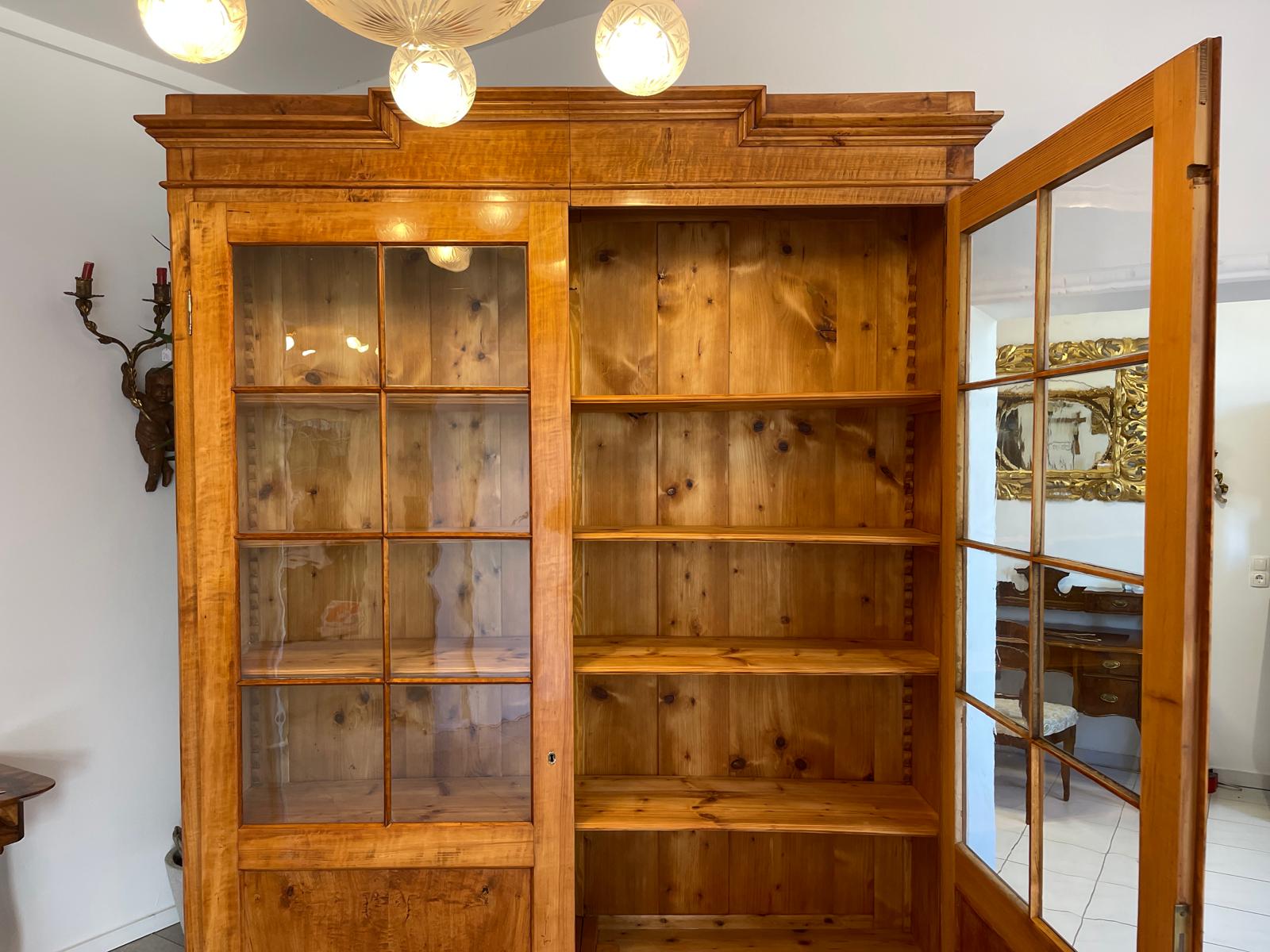 Antike Restaurierte Biedermeier Bücherschrank Vitrine Traumxemeplar Antiquität  G1641