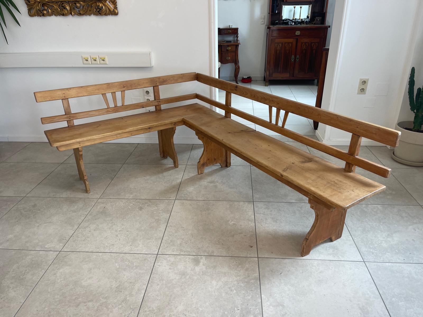 Antike Eckbank Alte Bauernbank Eckbank Jugendstil G1626