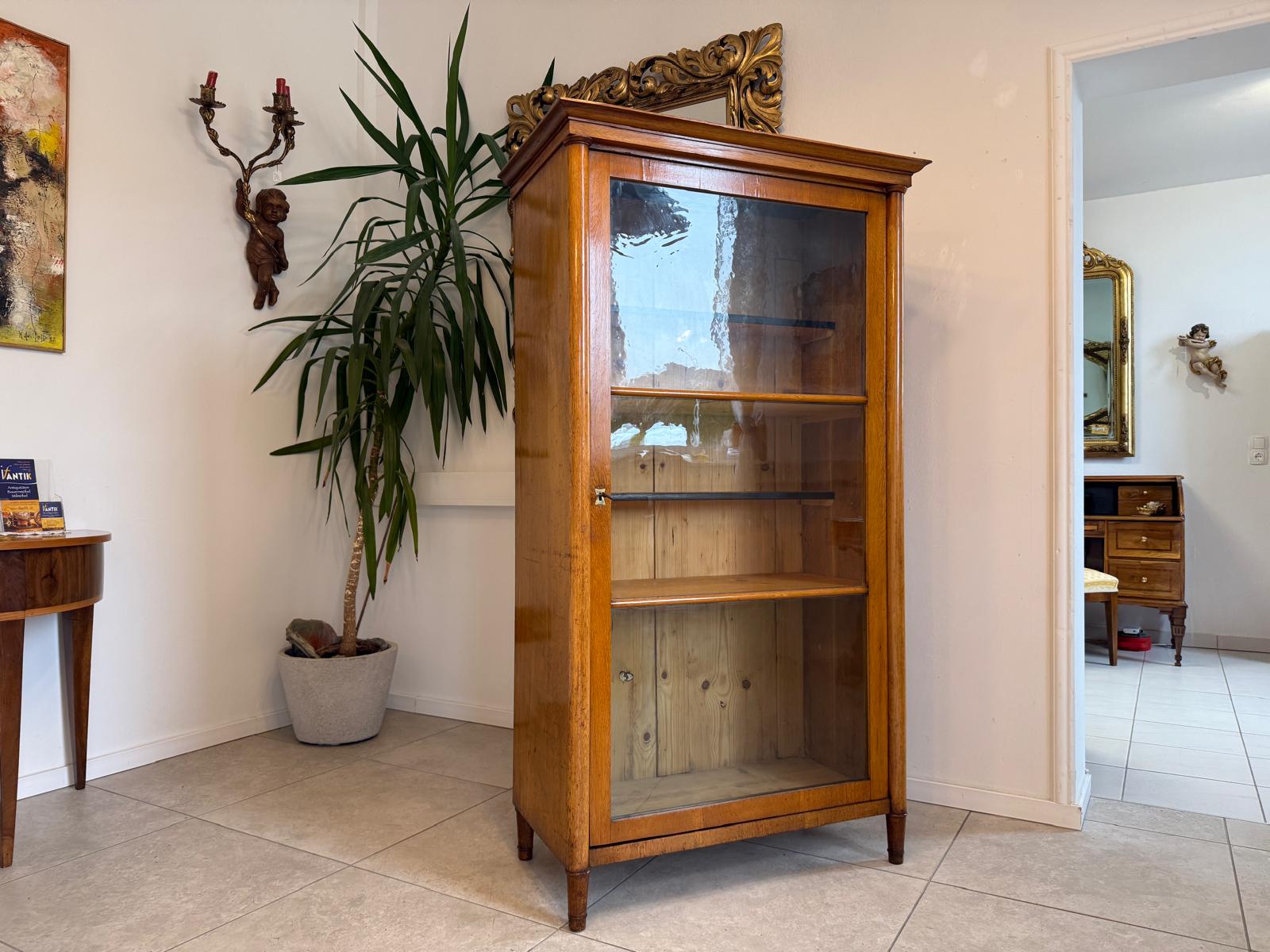 SALE Originale Biedermeier Vitrine Bücherschrank Sammlervitrine Antiquität G2262
