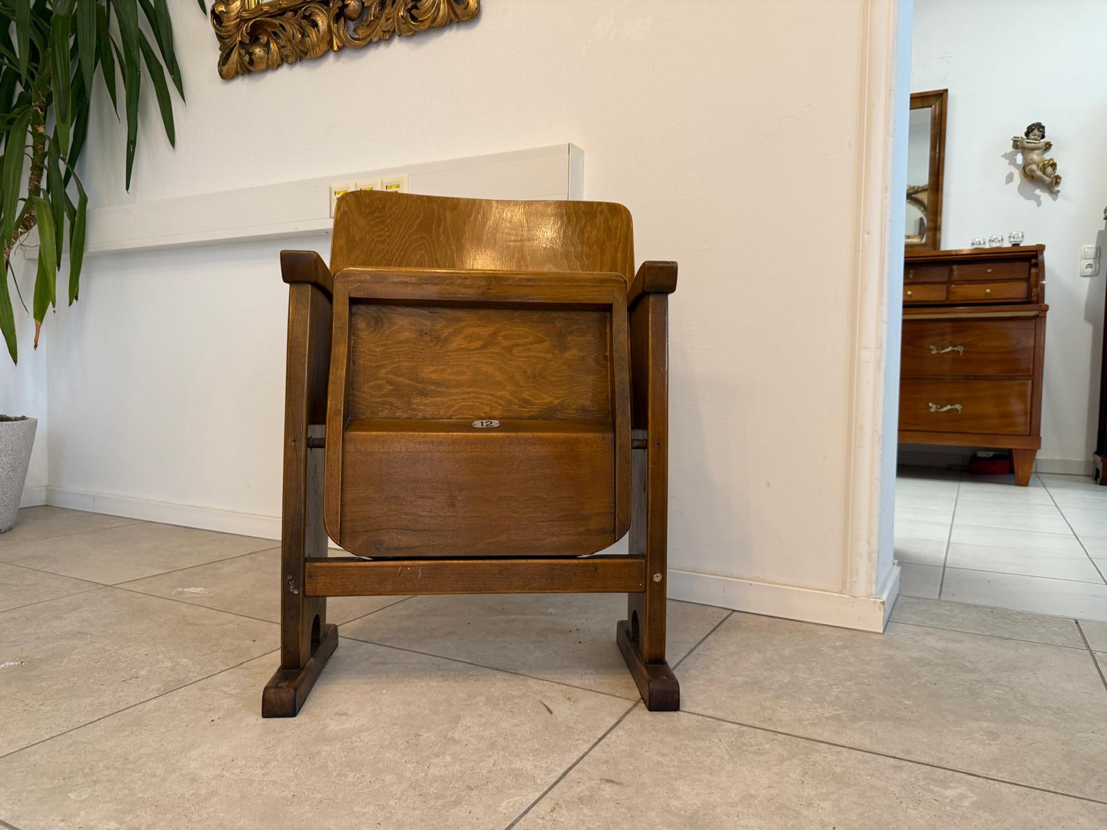 Original Wiener Kinosessel 1er Sitz Klappstuhl Stuhl Nostalgie Sessel G1734