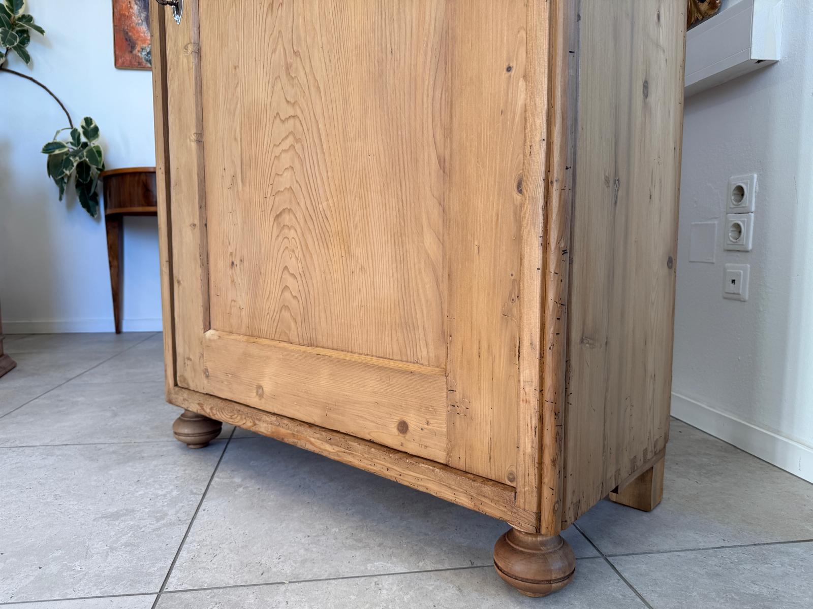 Originaler 1 türiger Bauernschrank Gründerzeit Naturholzschrank G2288