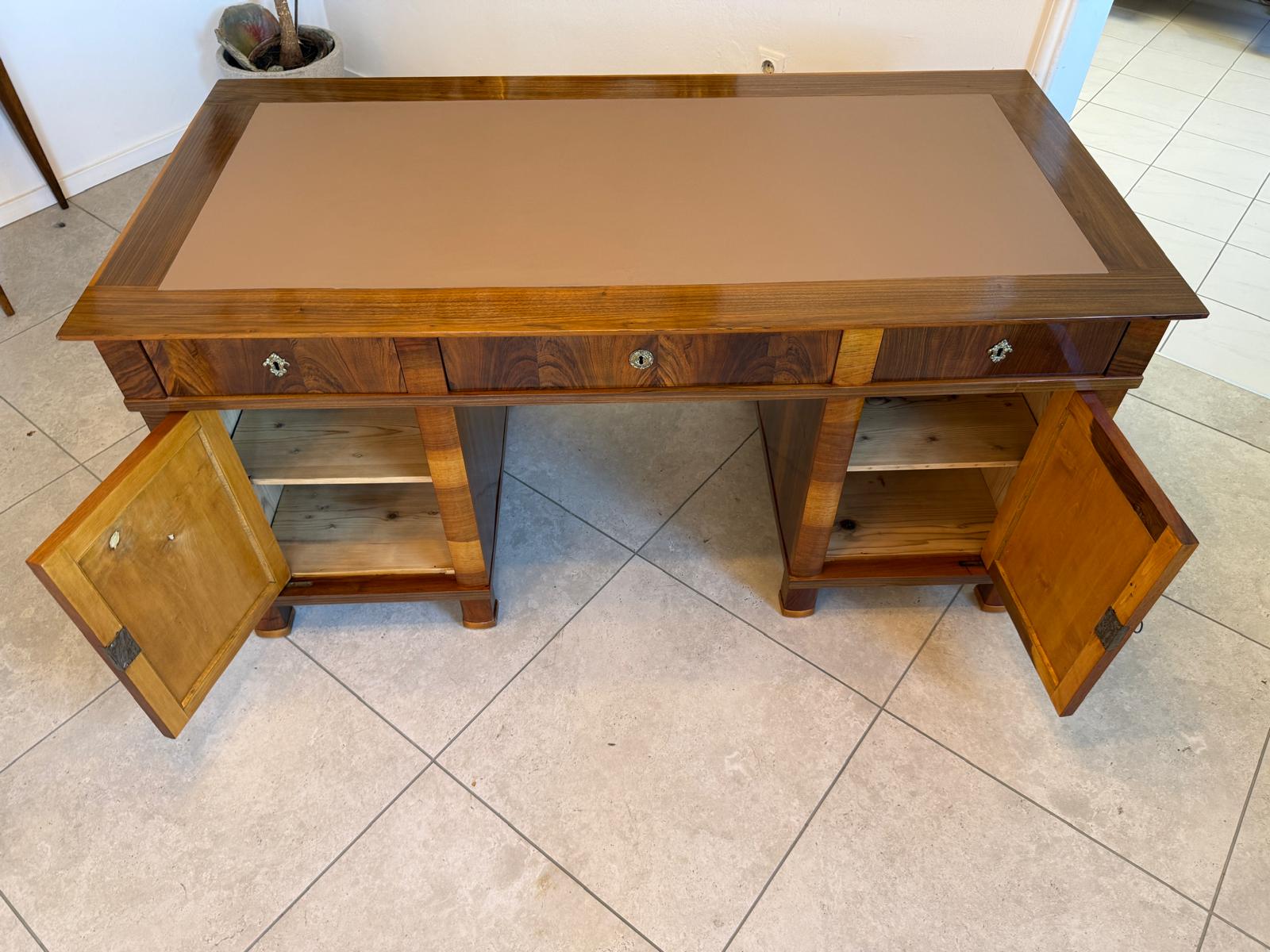 Restaurierter Biedermeier Schreibtisch Sekretär Bürotisch Antiqutität G2163